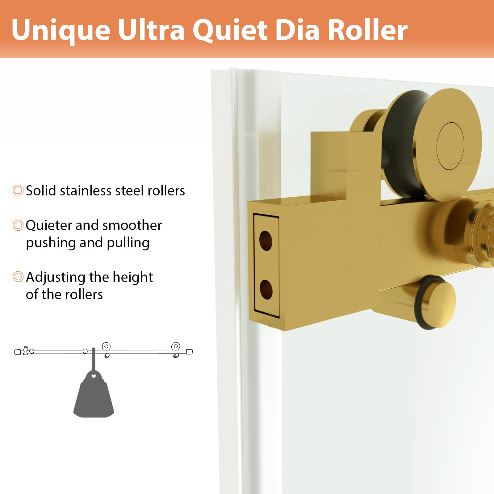 Lordear HWM-LD-3B31-1-34SS Shower-Doors - View #4