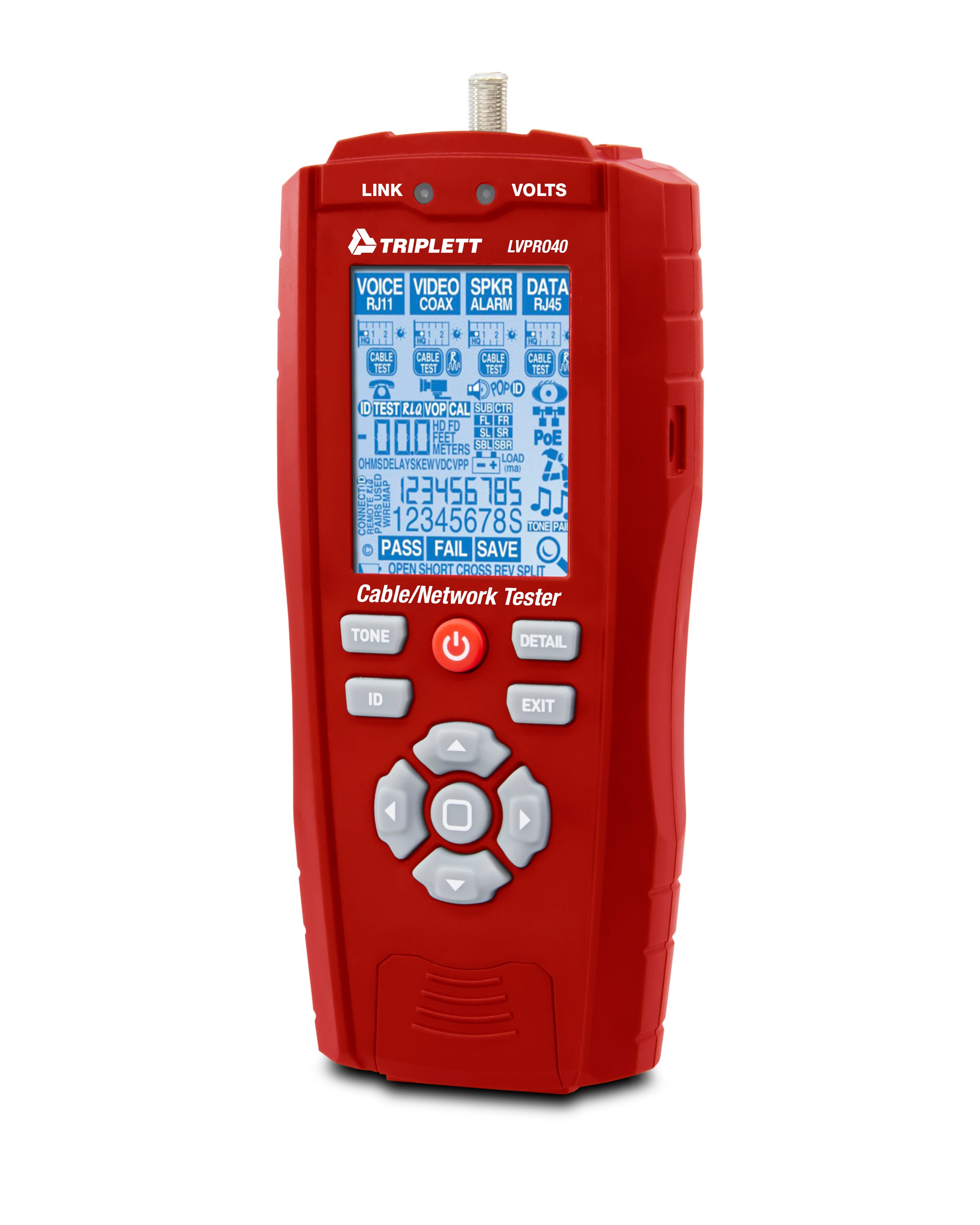 TRIPLETT LCD Display Cable tester Specialty meter 70 -Volt #LVPRO40