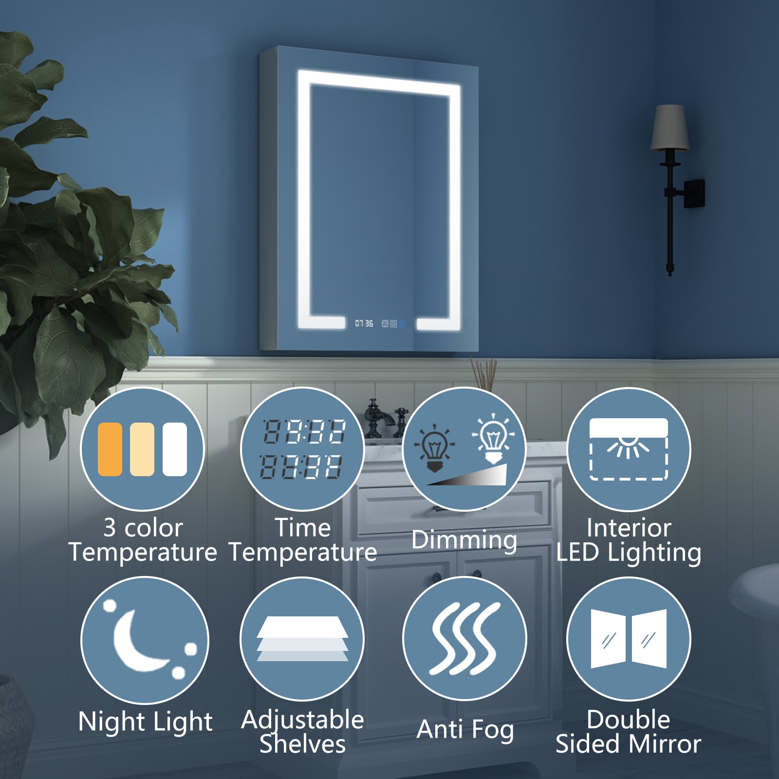 ExBrite W7MC2036R Bathroom-Medicine-Cabinets - View #4