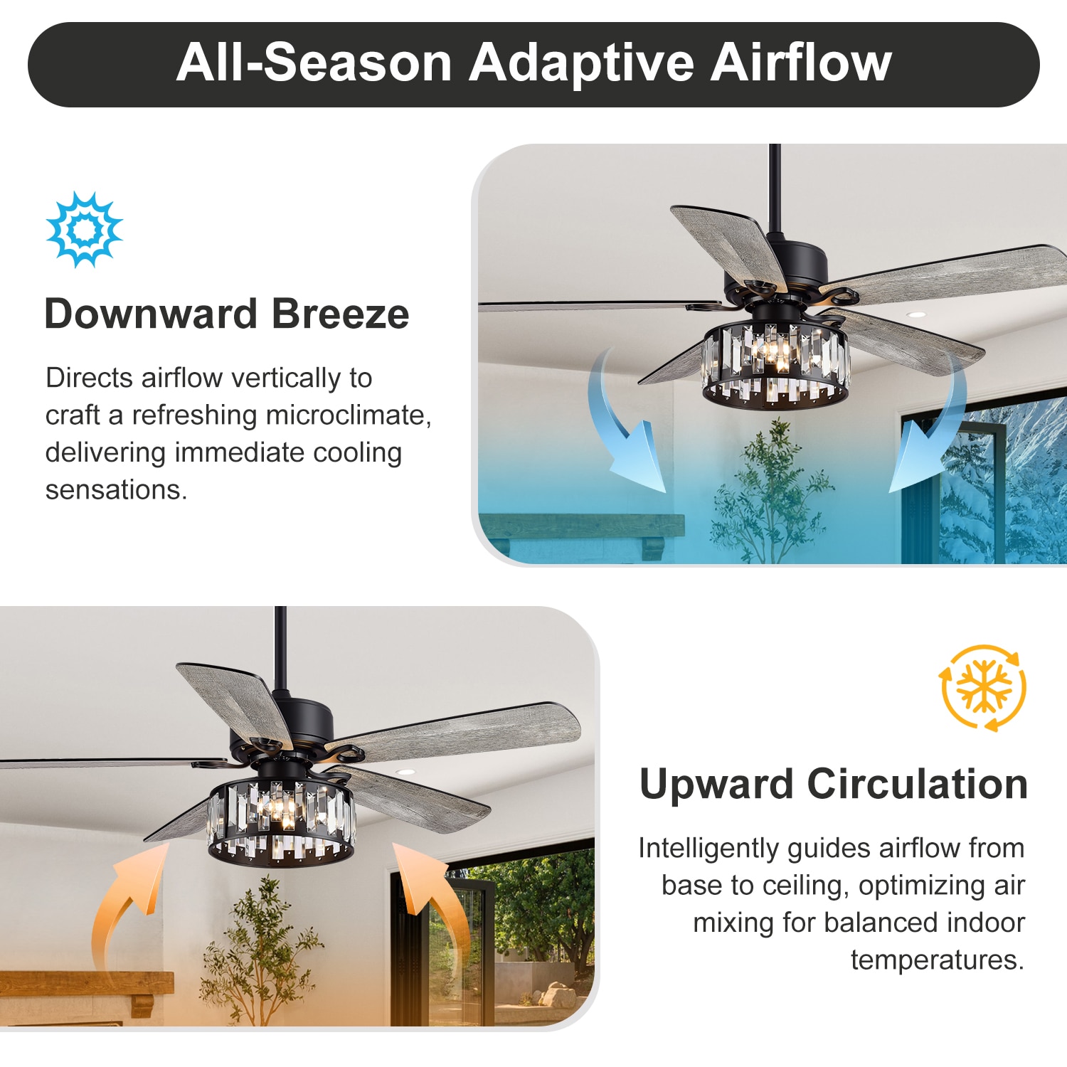 Breezary 23003-BLK Ceiling-Fans - View #5