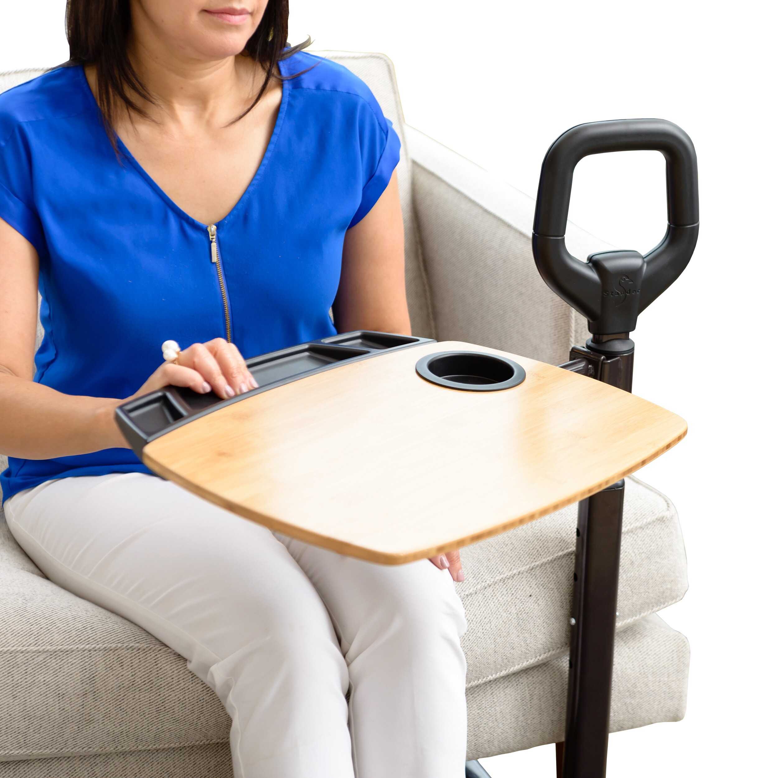 Stander Universal Fit Standing Support Handles for Chairs and Recliners,  Dual Handles, Metal, Black in the Safety Accessories department at