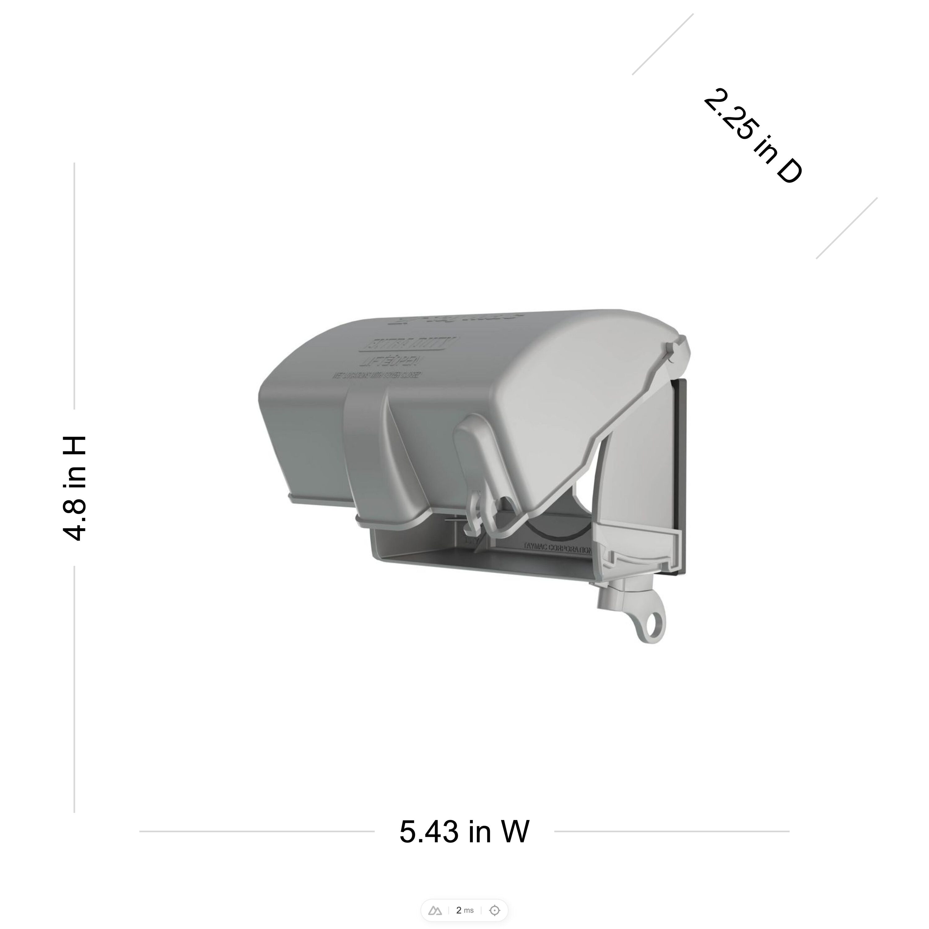 Hubbell MX4380S Electrical-Box-Covers - View #4
