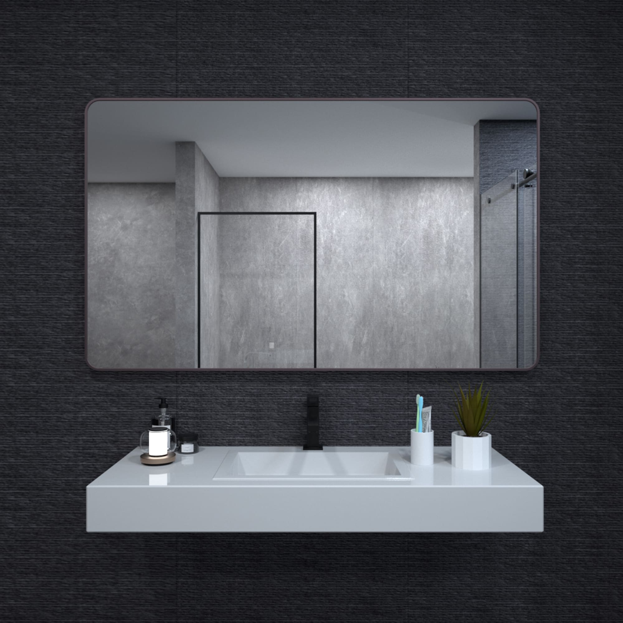 ExBrite FUBM6036ORB Framed-Bath-Mirrors - View #7