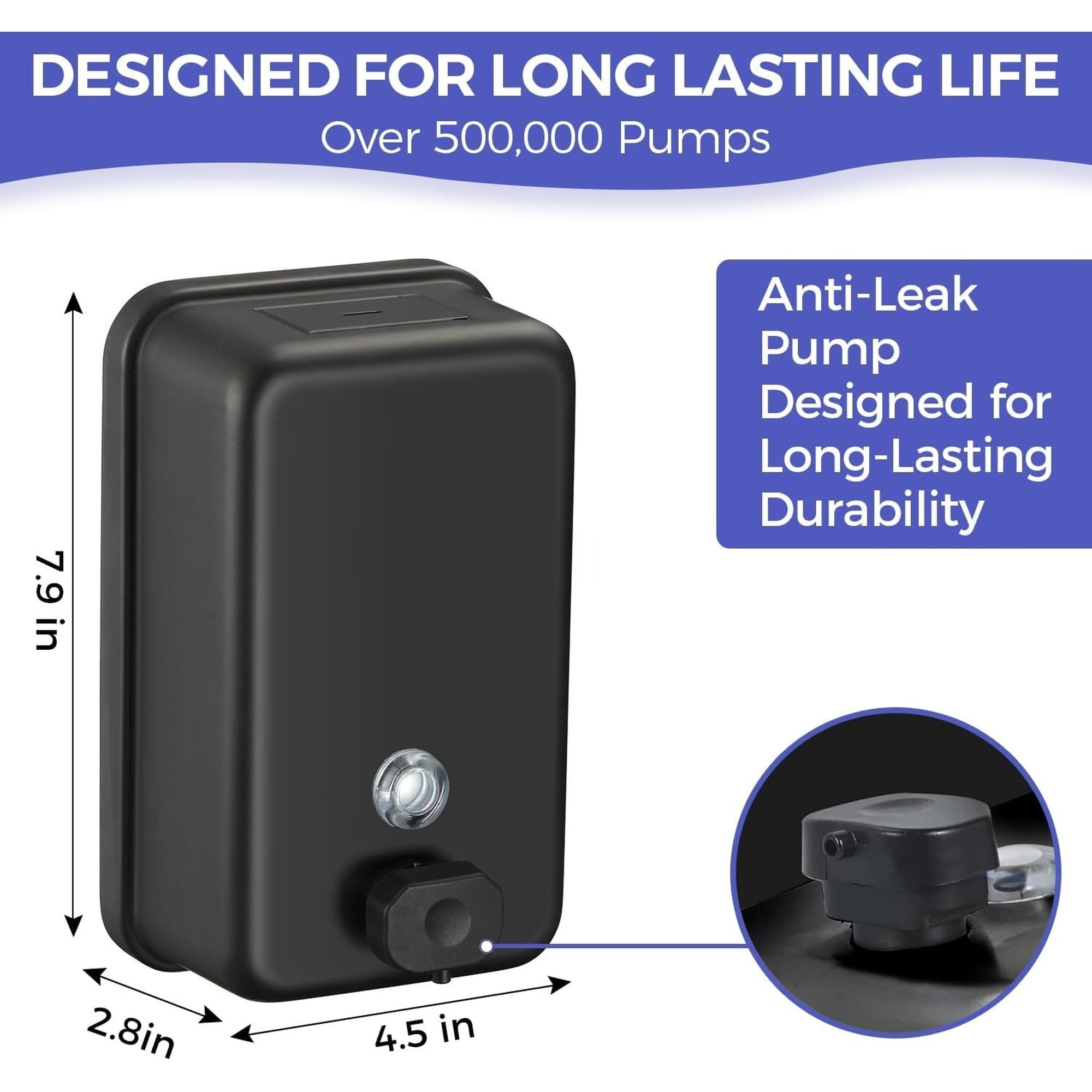Numhew NHBEN25664 Commercial-Soap-Dispensers - View #2