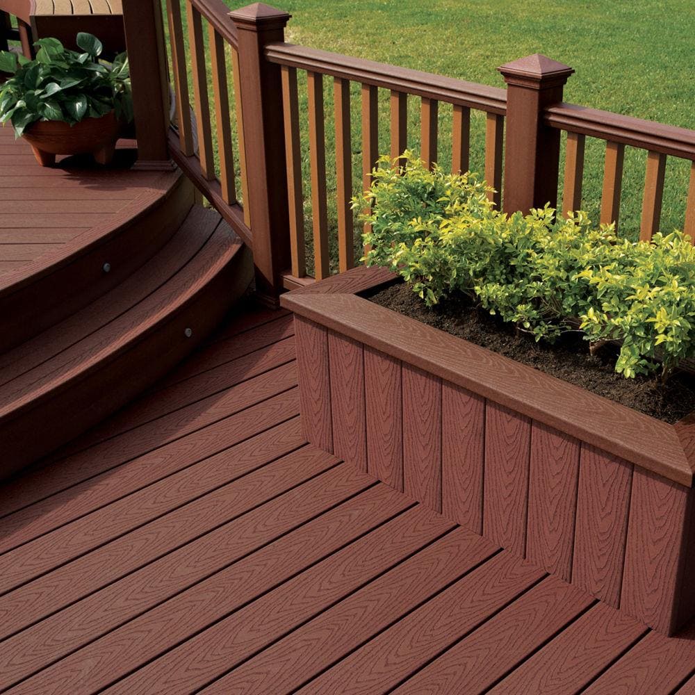 Trex Select 12 Ft Madeira Square Composite Fascia Deck Board In The