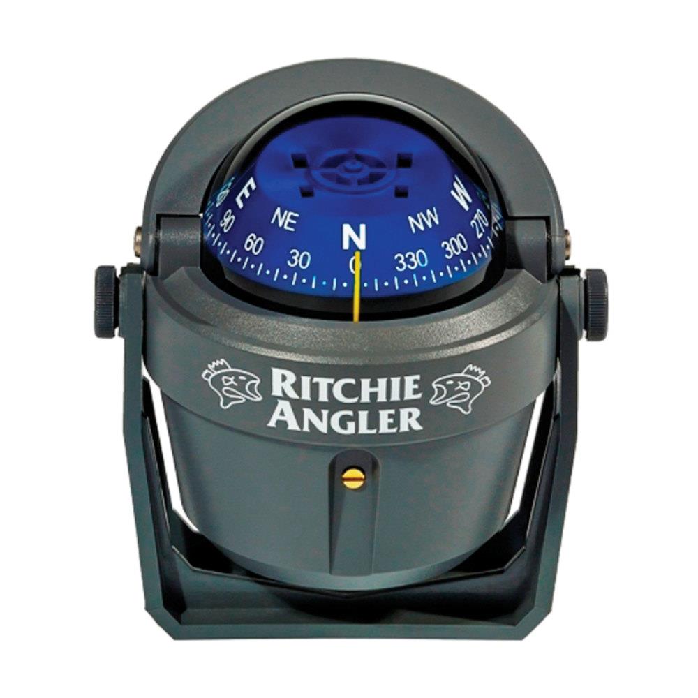 Ritchie Navigation RA-91 Angler Compass- Bracket Mount, Gray with Blue Dial