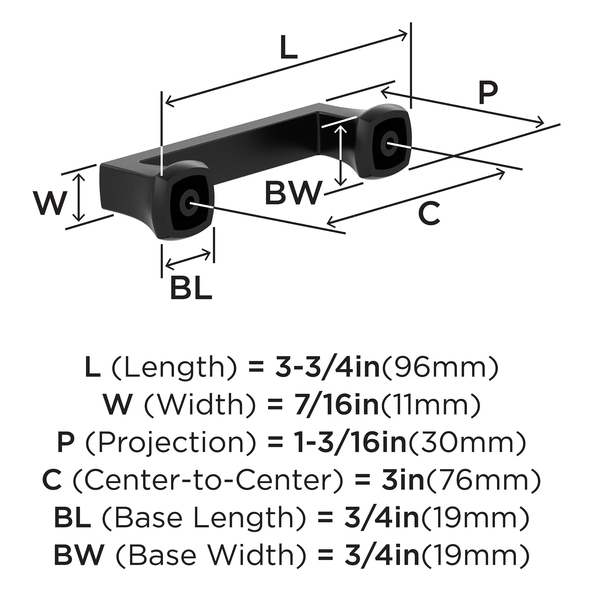Amerock 10VMP37060MB Cabinet-Pulls - View #4