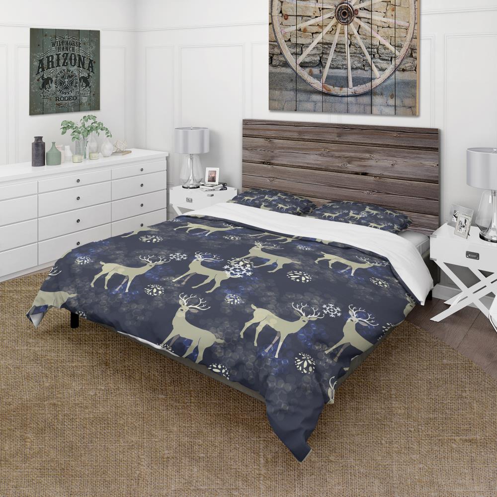 Designart BED19363-K 3 -Piece Brown King Duvet cover Set