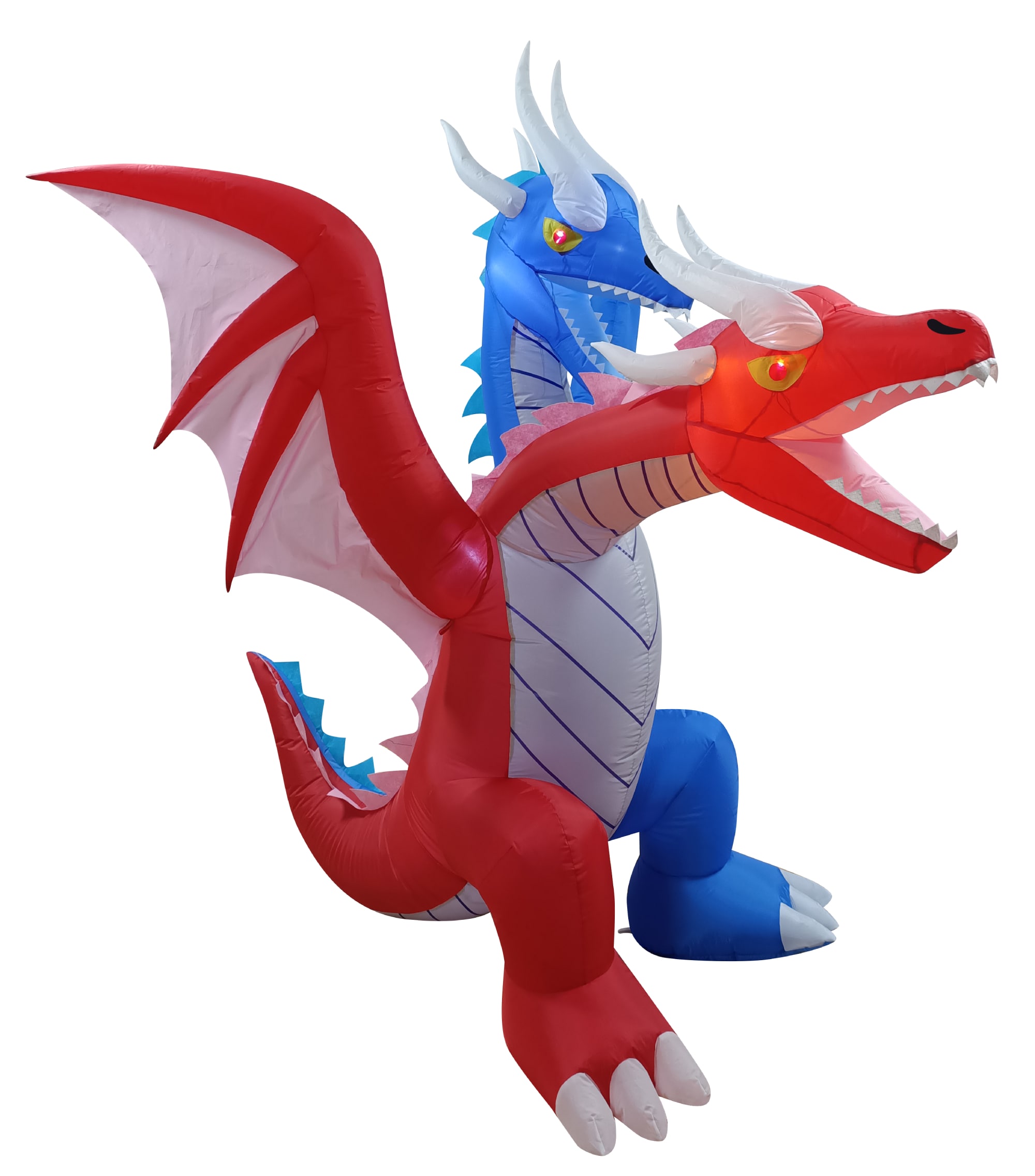 Joiedomi 6-ft Lighted Dragon Inflatable in the Outdoor Halloween ...