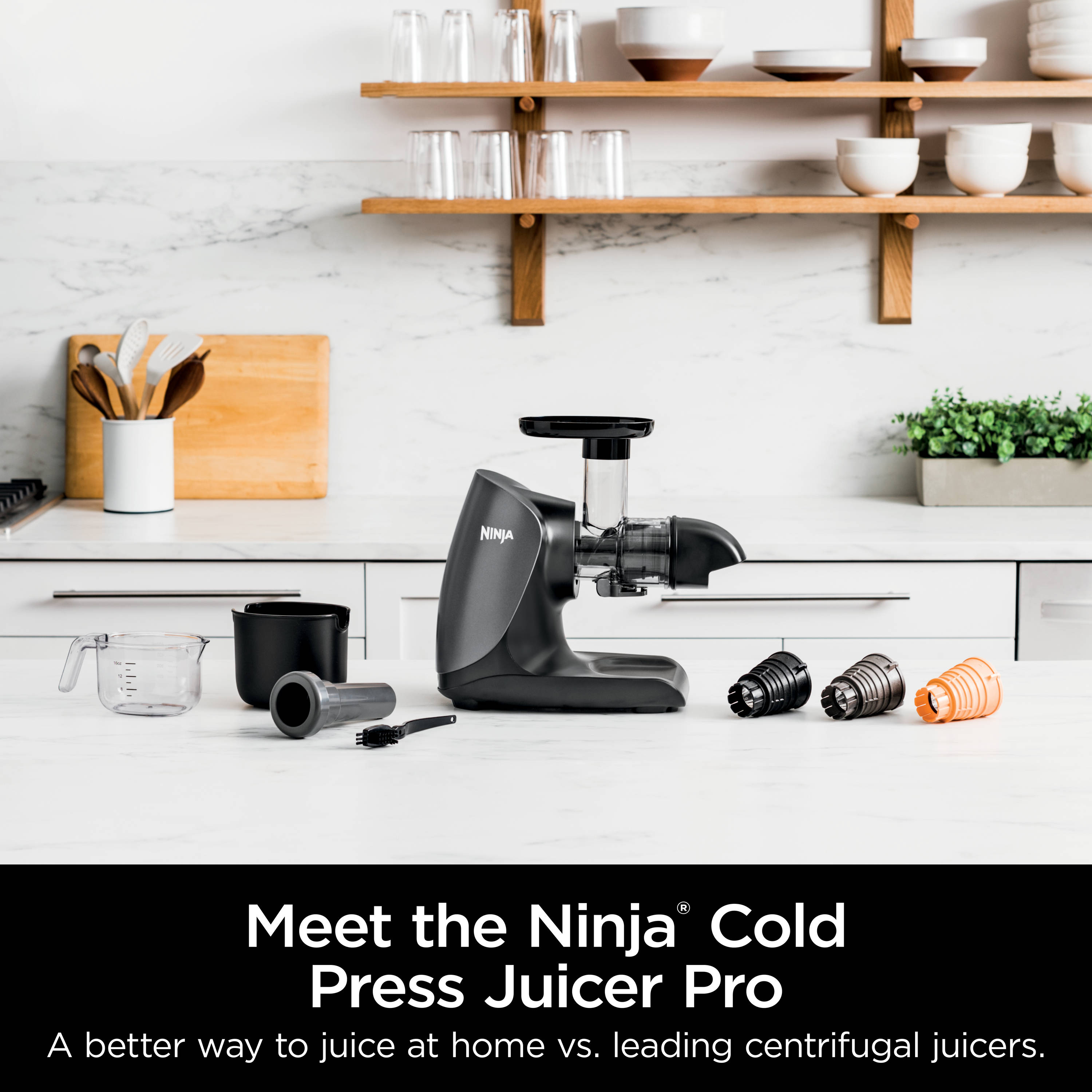 Ninja JC151 Never Clog Cold Press Juicer, Electric, Countertop