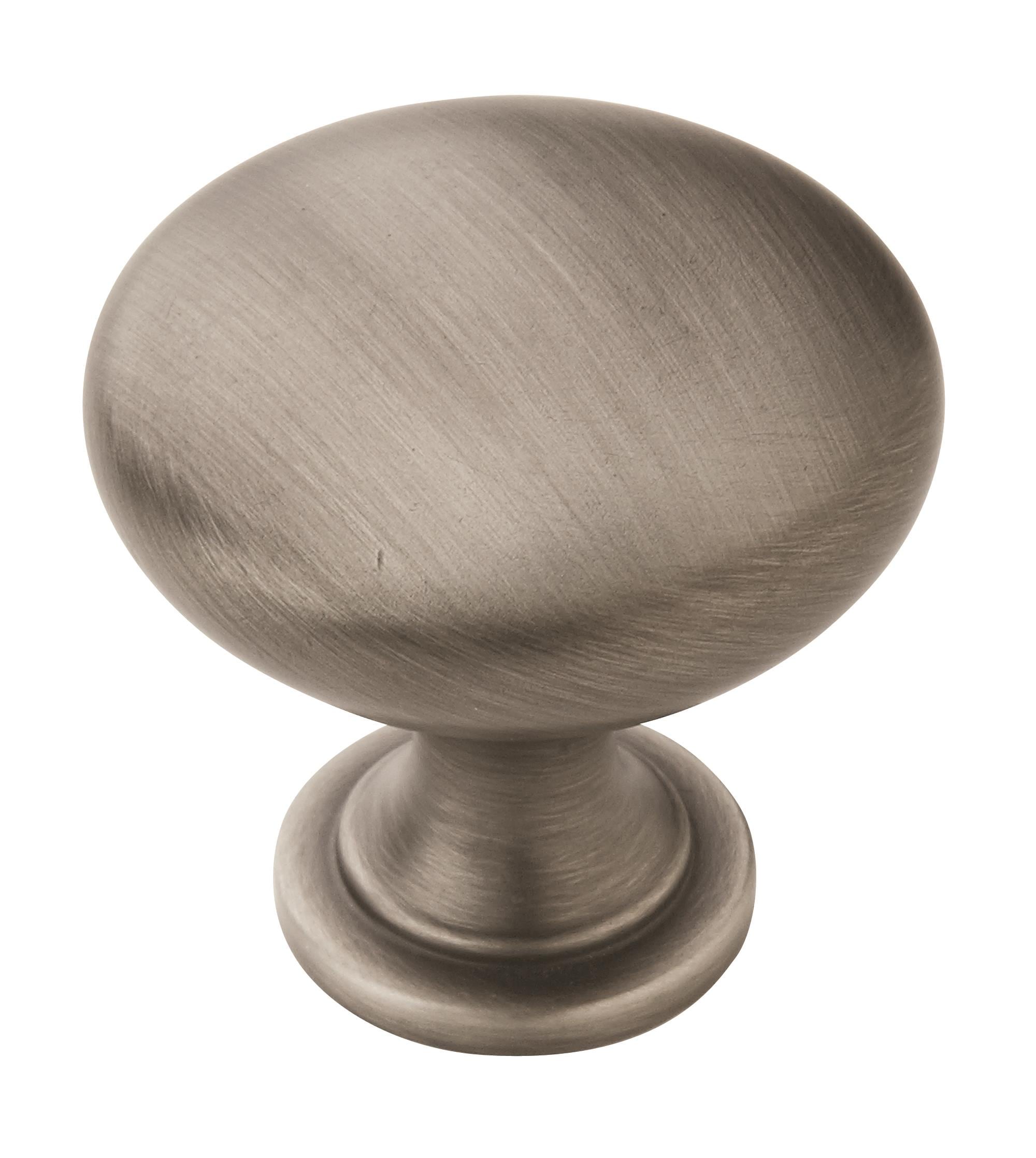 Amerock BP53005AS Edona 1-1/4-in Antique Silver Round Traditional Cabinet Knob
