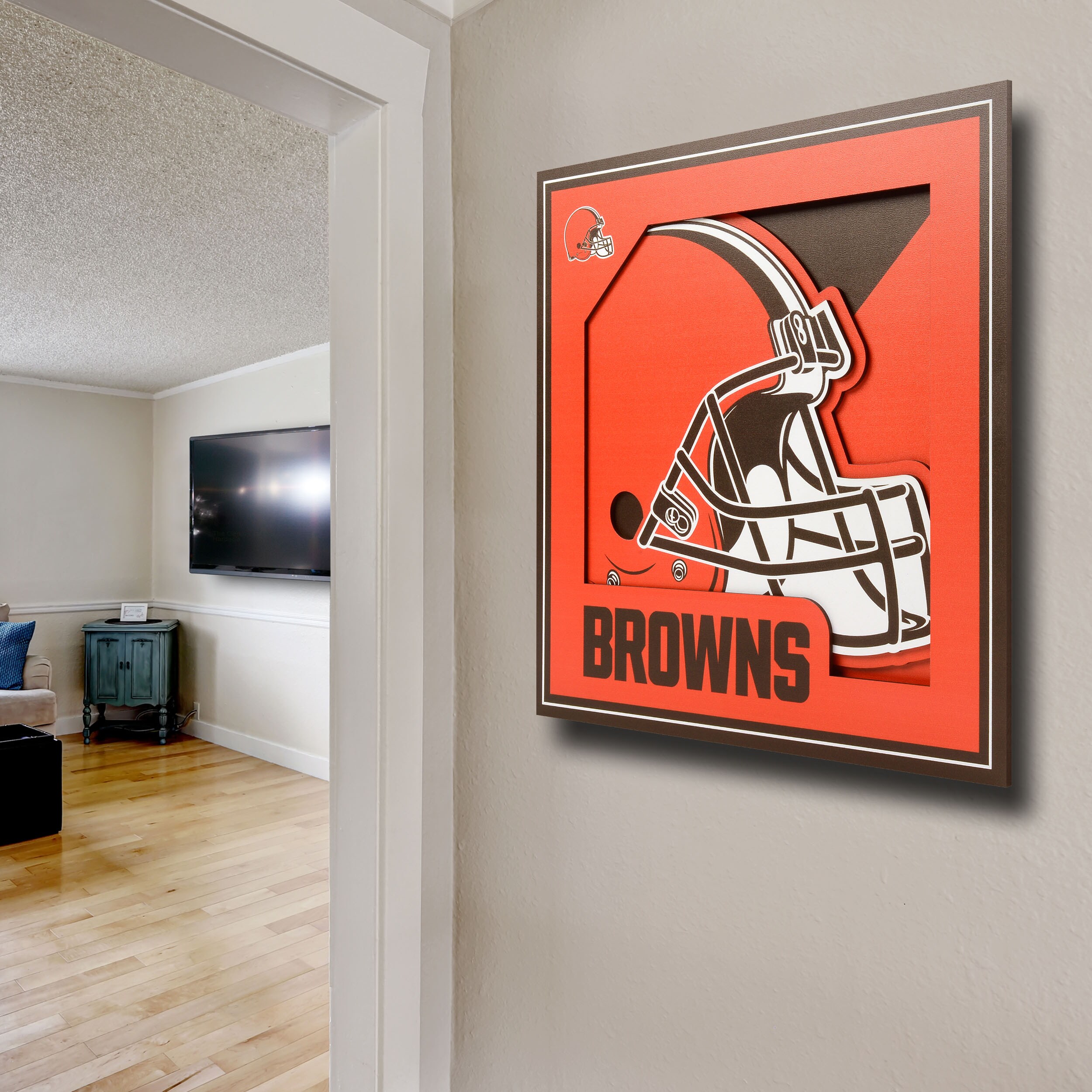 YouTheFan NFL Cleveland Browns Fan Cave Decorative Sign 1903455