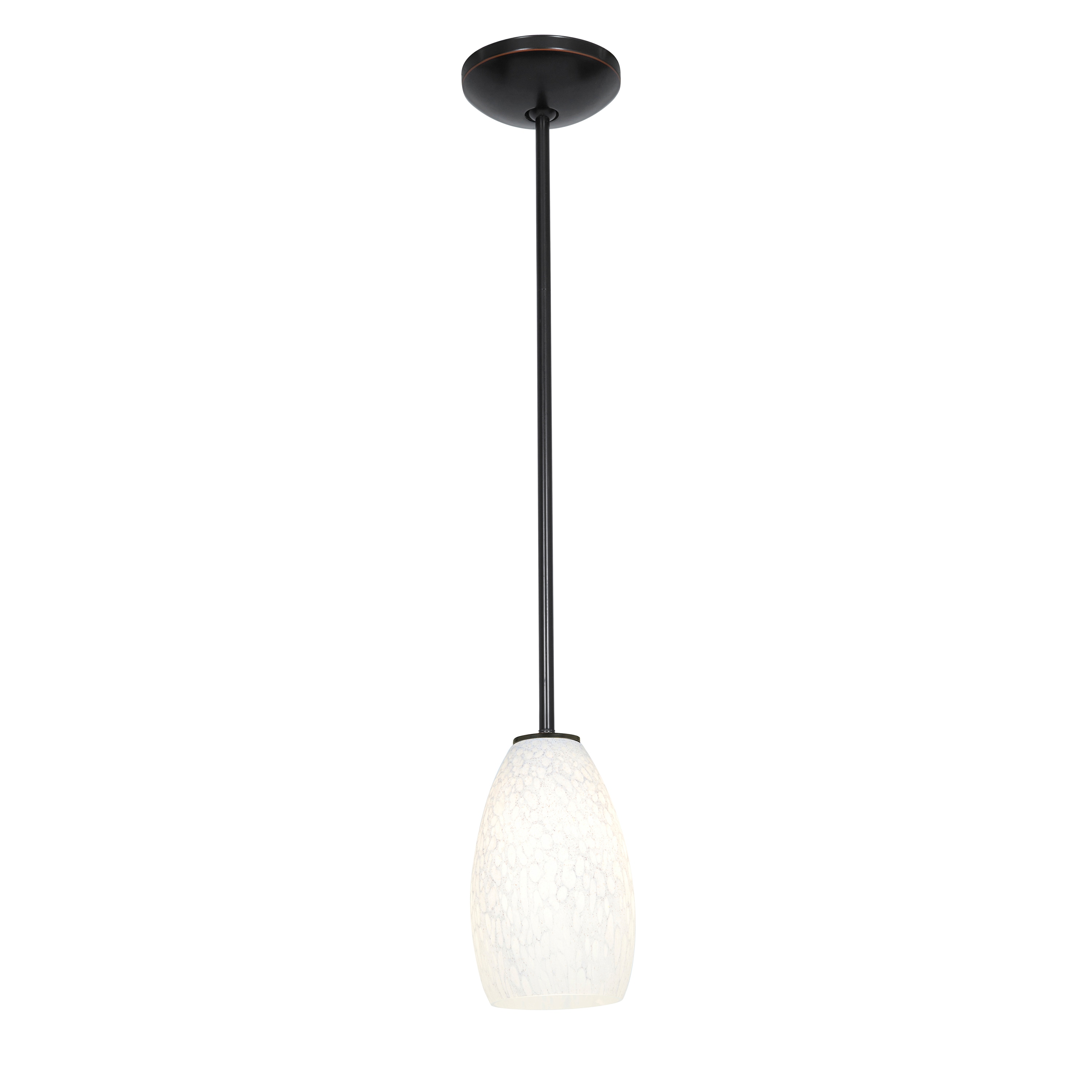 Access Lighting 28012-1R-ORB/WHST Champagne Oil Rubbed Bronze Modern/contemporary Geometric Mini Hanging Pendant light