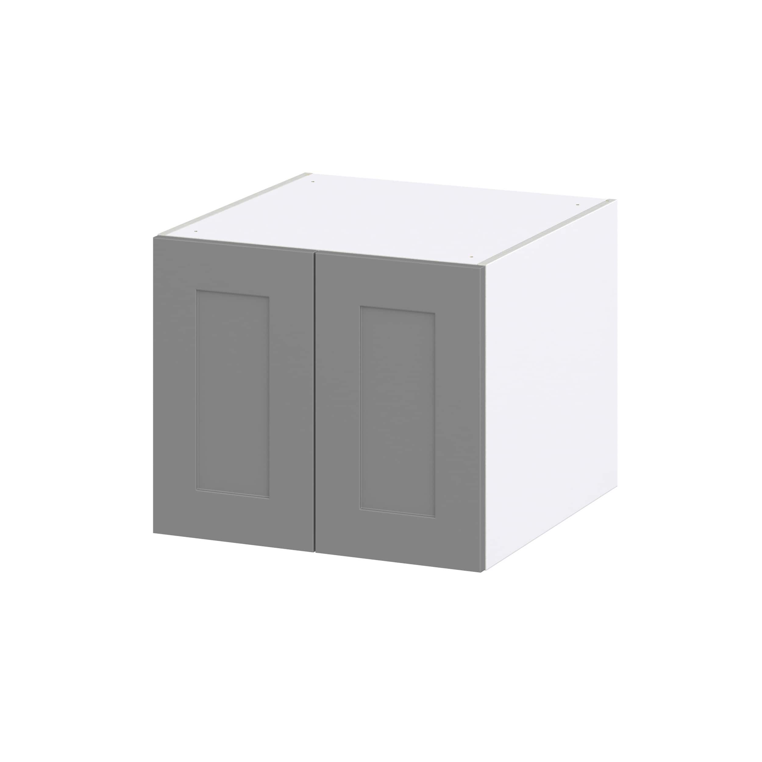 Hugo&Borg Beaumont 27-in W x 10-in H x 24-in D Slate Gray Wall Fully Assembled Cabinet (Recessed Panel Shaker Door Style)