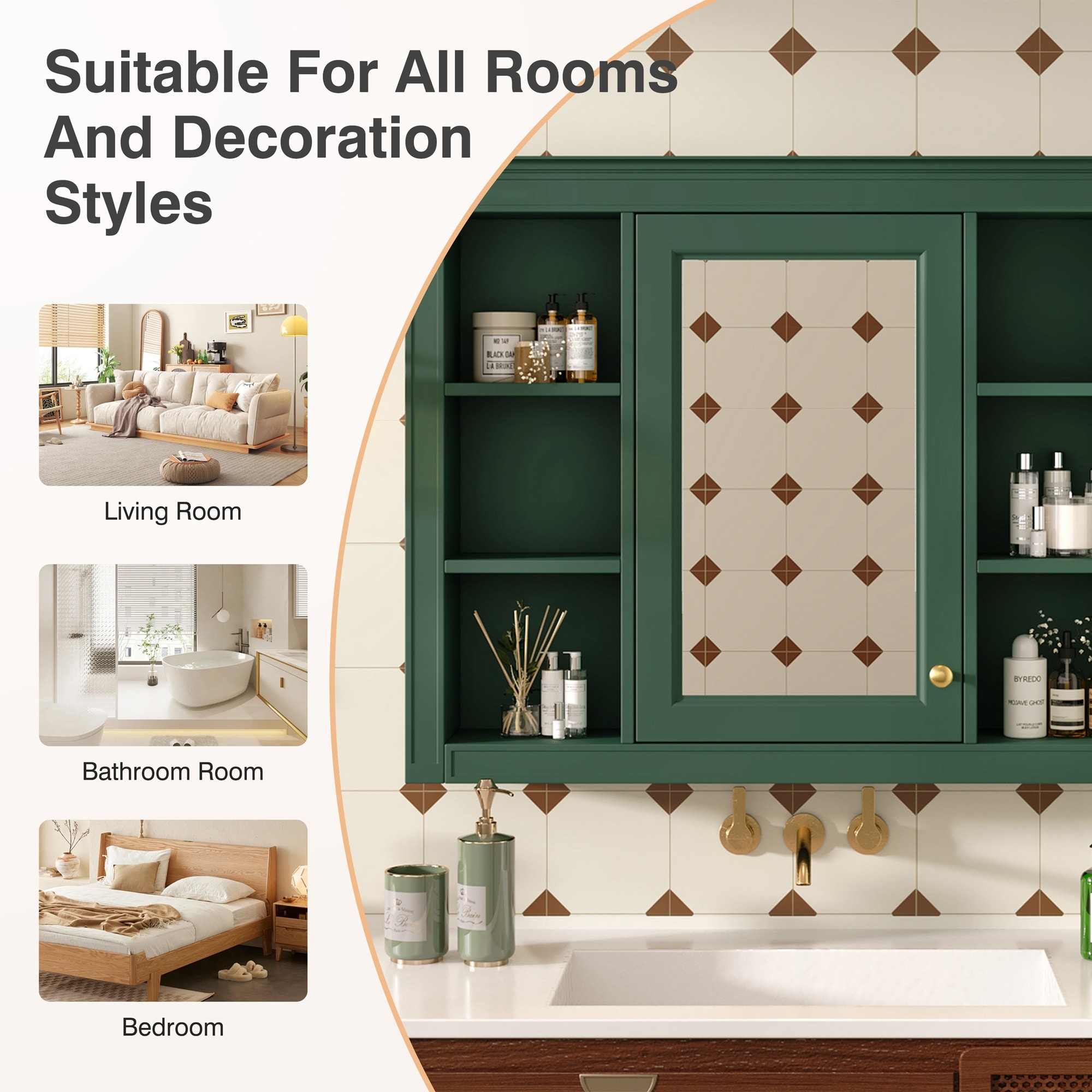 Forclover CM-WF322917AAF Bathroom-Medicine-Cabinets - View #7
