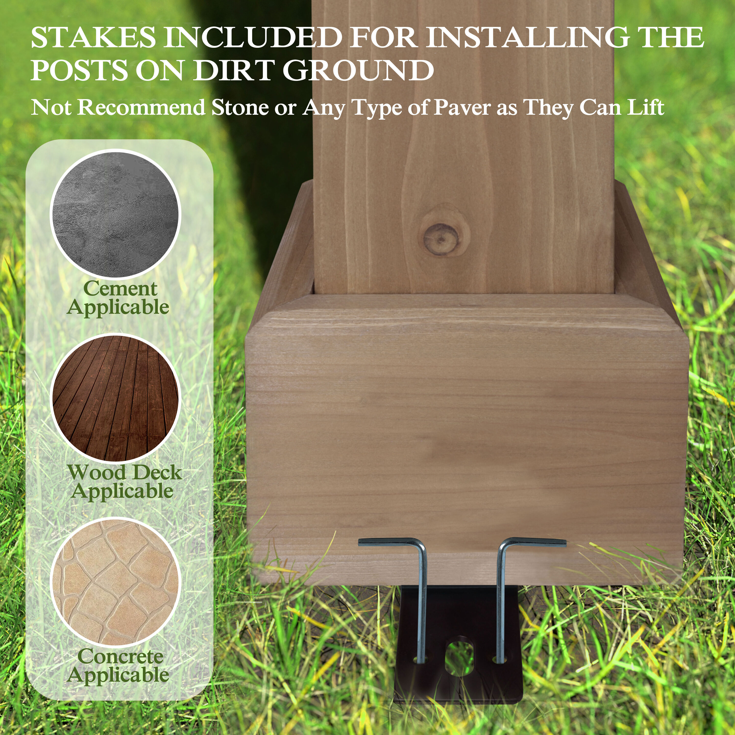 VEIKOUS PG0201-58-G Wood-Resin-Gazebos - View #6