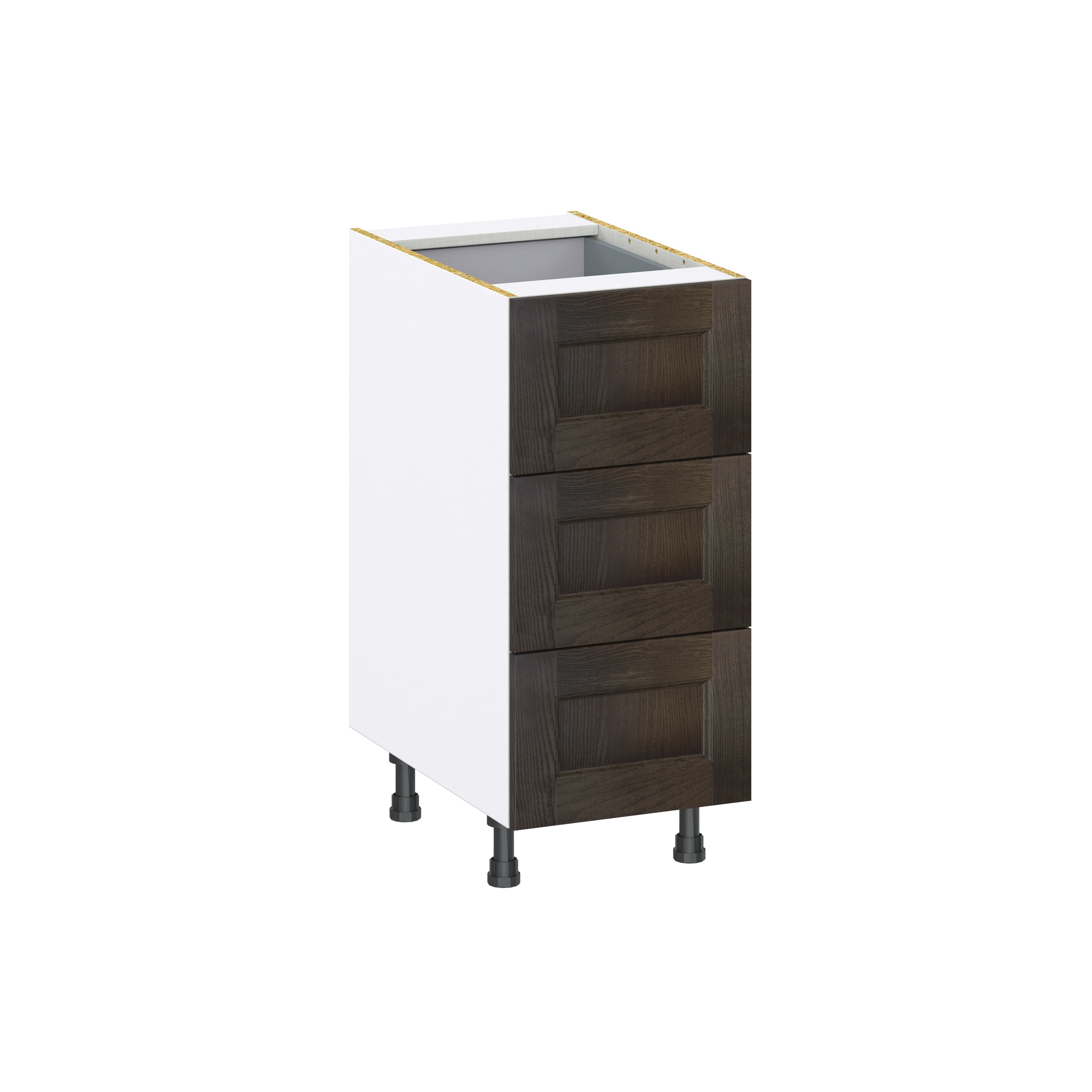 Hugo&Borg Montclaire 24-in W x 34.5-in H x 24-in D Wood 4-Drawer Base Fully Assembled Cabinet (Recessed Panel Style)