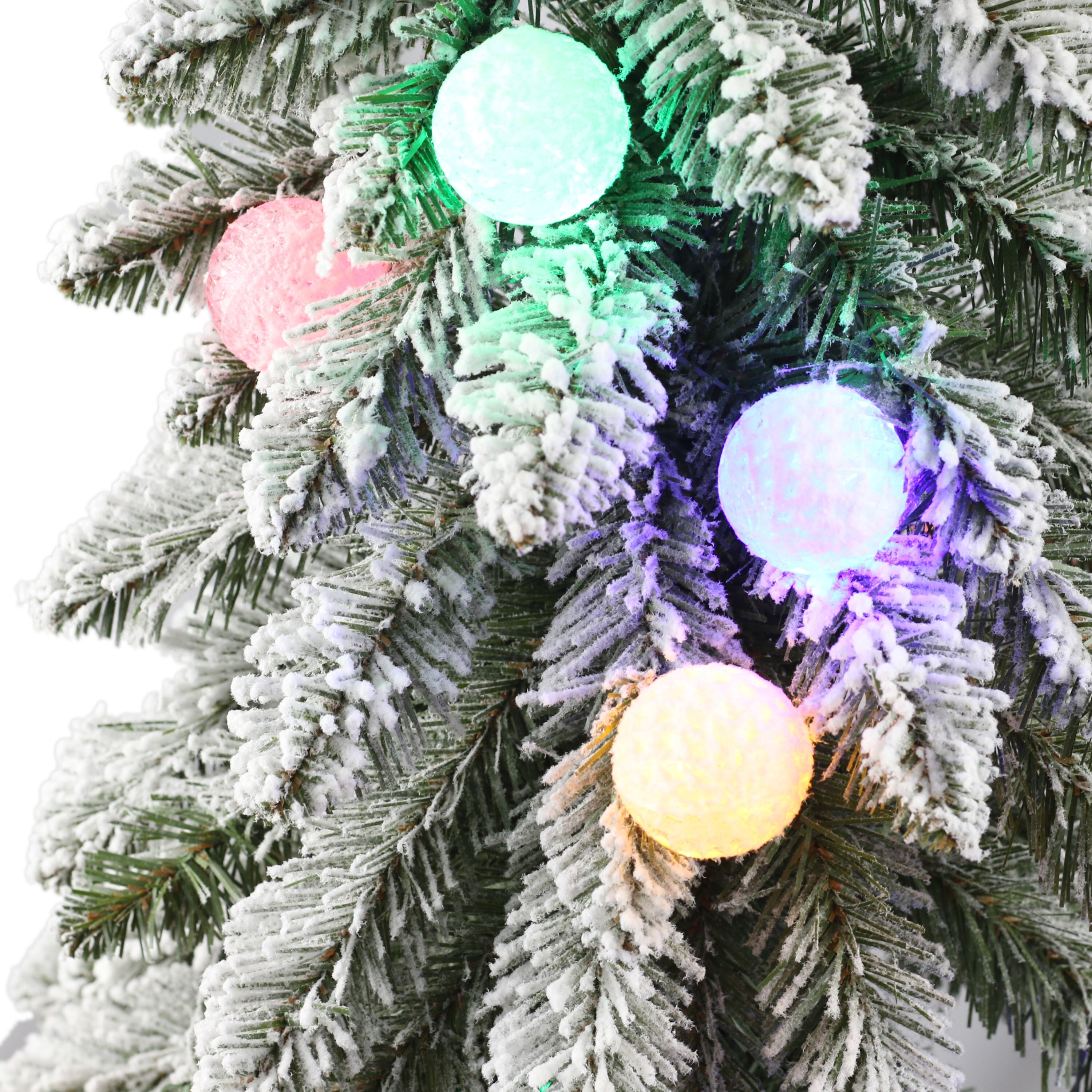 6ft x 20in Pre-Lit LED Christmas Twig Artificial Garland - Puleo