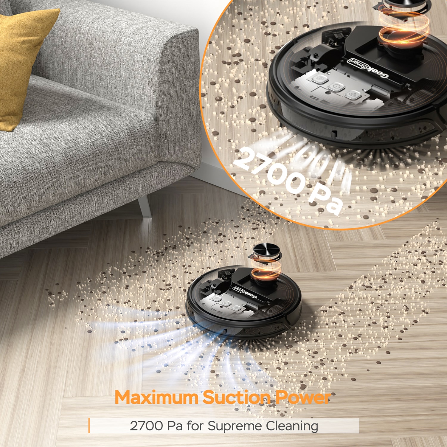 SINOFURN SYA650016BK Robotic-Vacuums - View #2