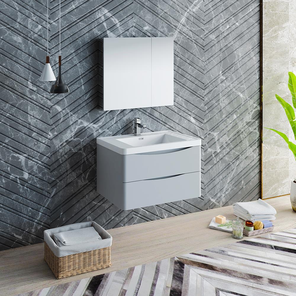 Fresca FVN9032GRG Bath-Vanity-Combo - View #3