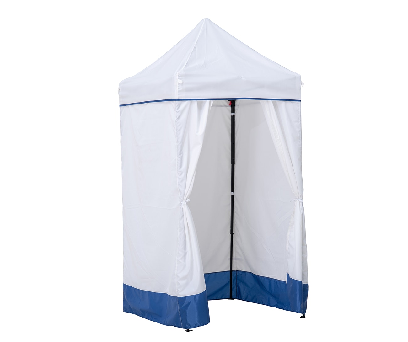 Sunjoy A109010201 8-ft x 4-ft Cape Cottage white/blue Gazebo with Soft Top Roof