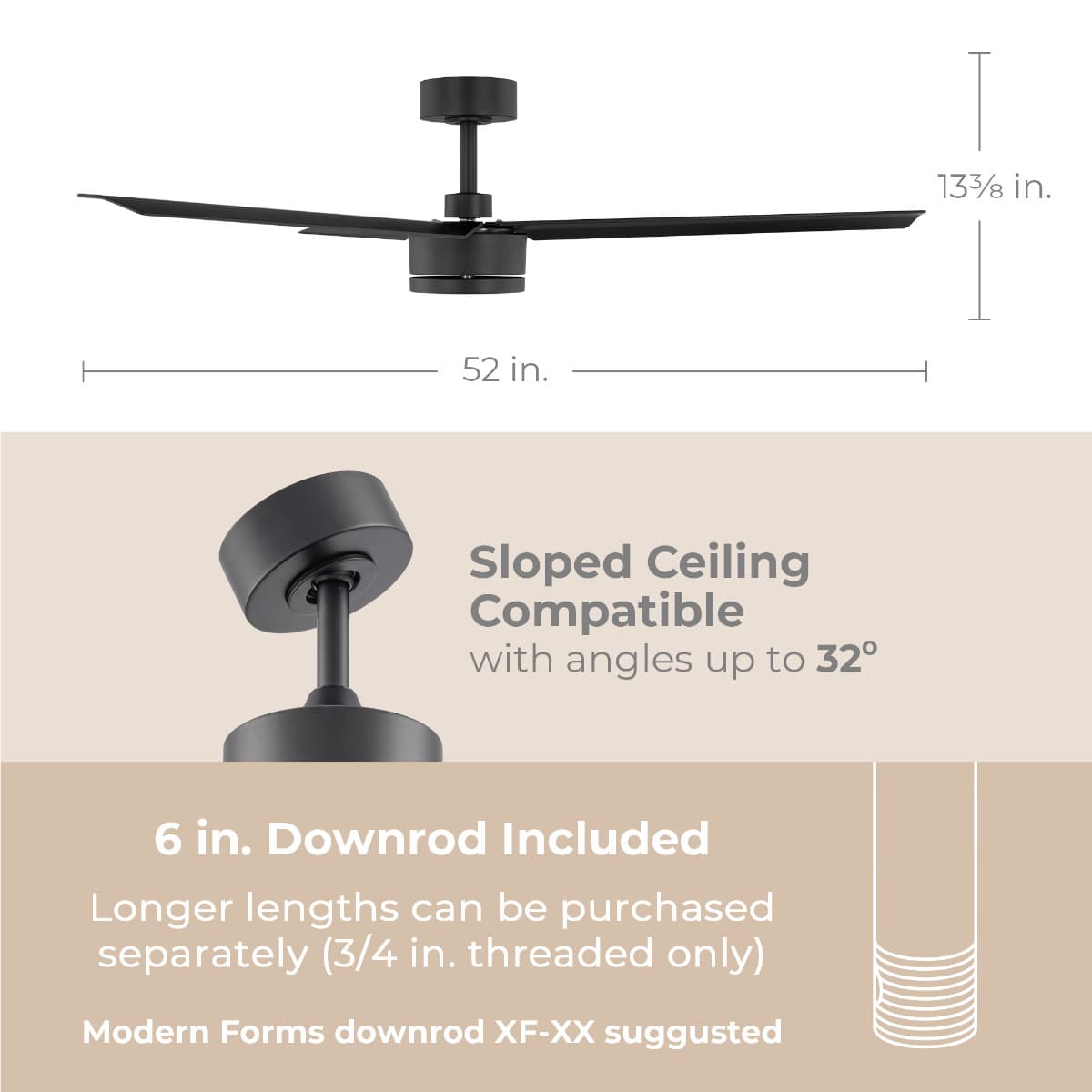 East Grove Home E-FR-012452-BK Ceiling-Fans - View #5