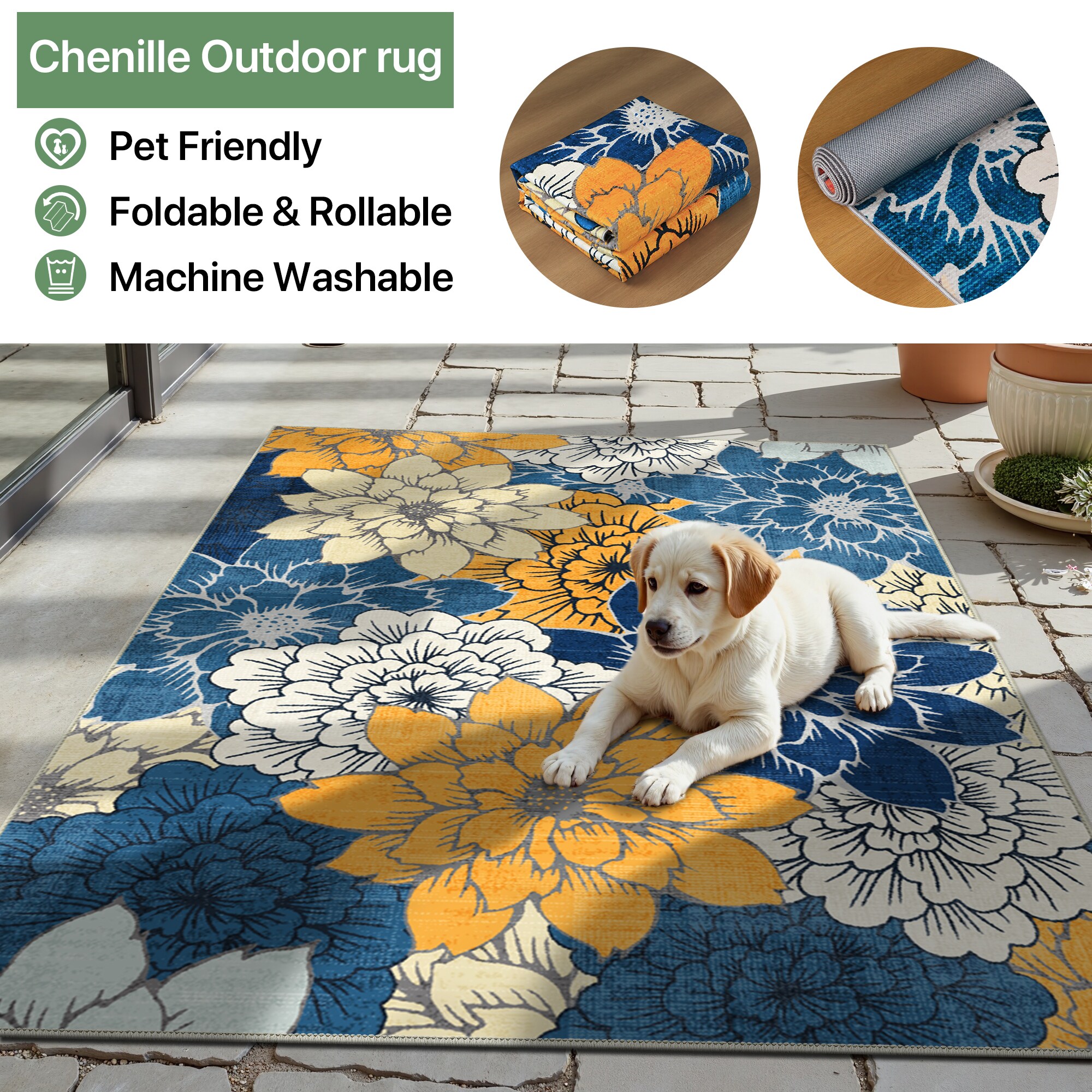 BAVNI SMZ009-BLUE rugs - View #3