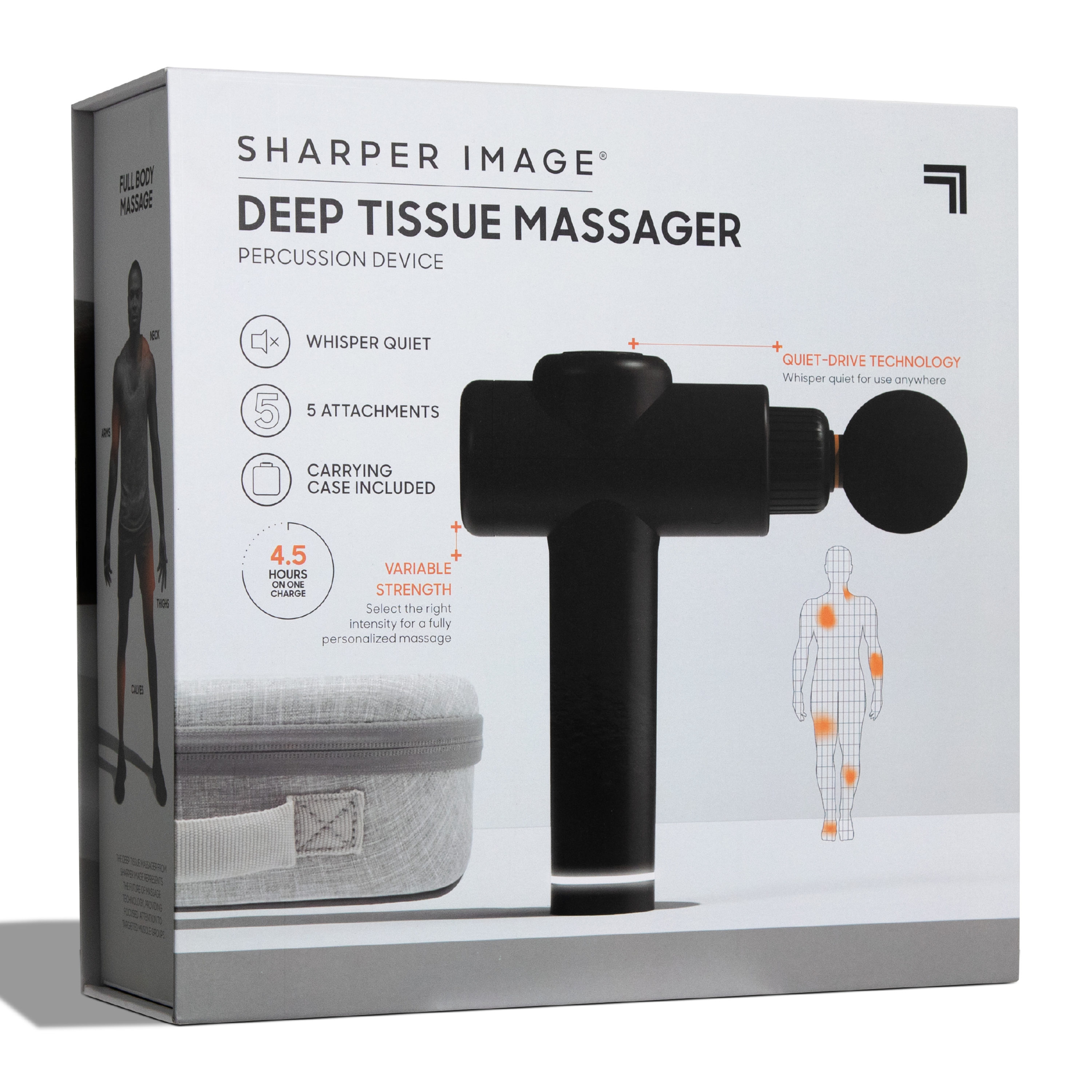 Sharper Image Powerboost Deep Tissue Massager Black 1017309