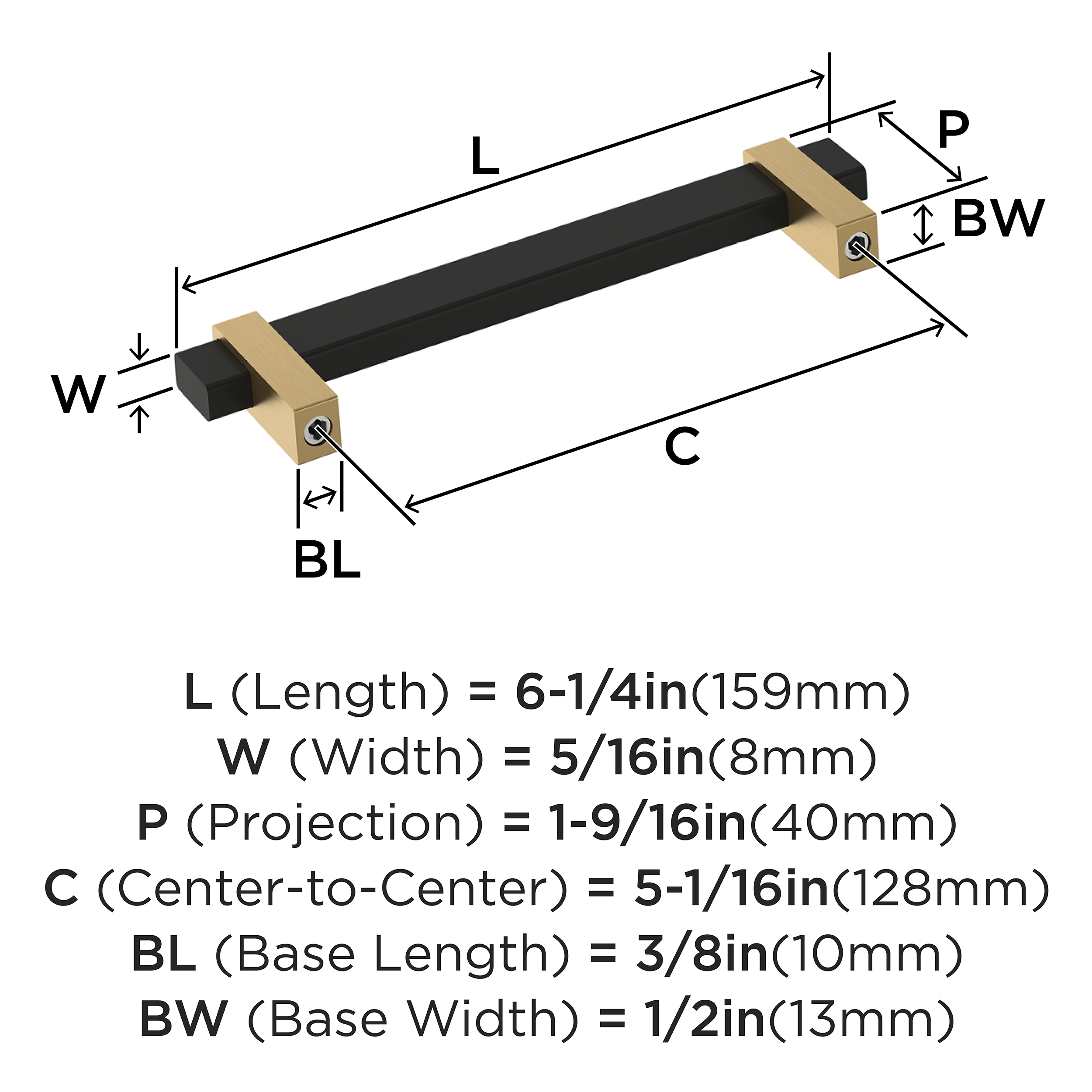 Amerock BP36724MBCZ Cabinet-Pulls - View #4