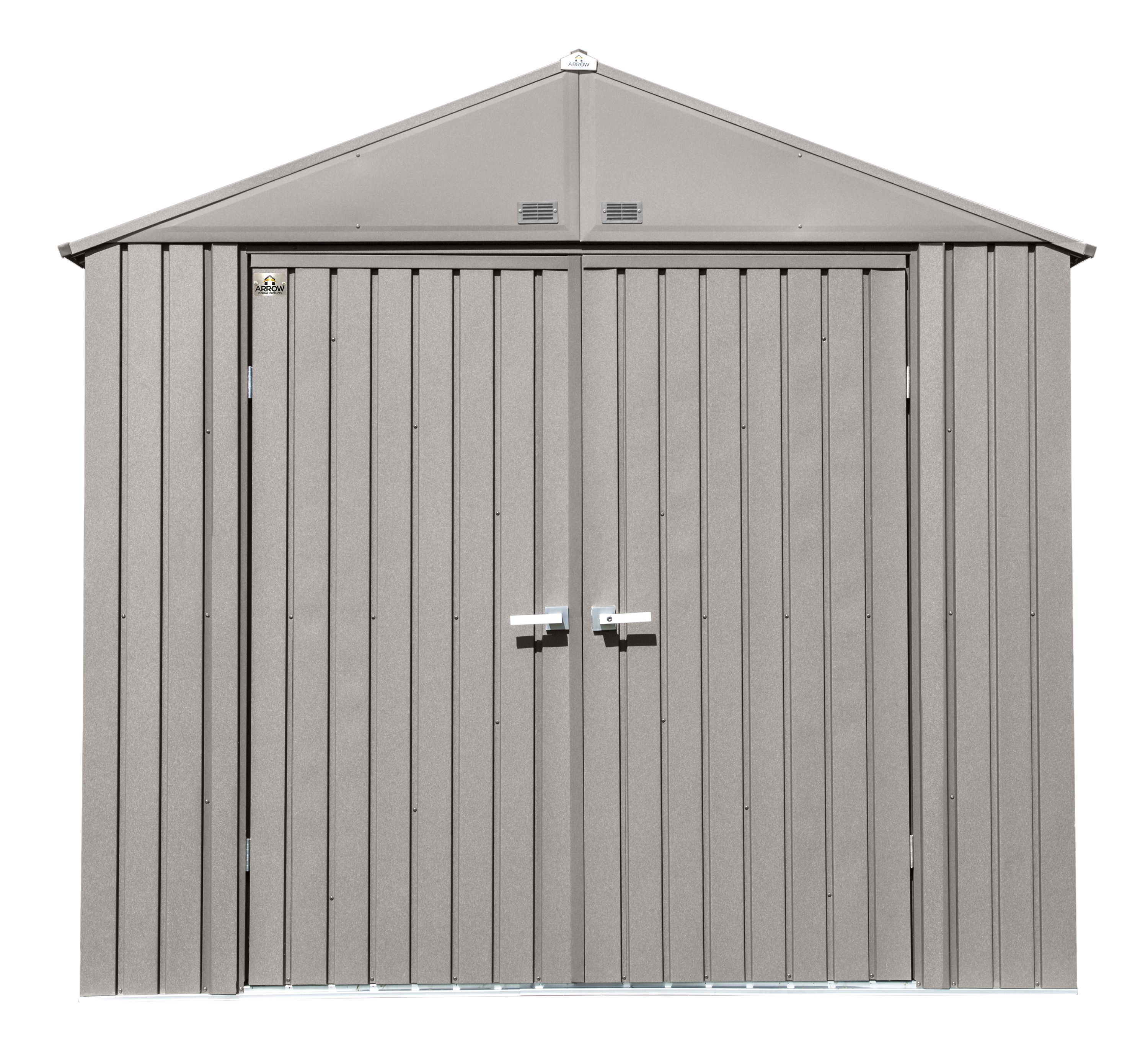 Elite 8x6 Cool Grey Galvanized Steel Storage Shed