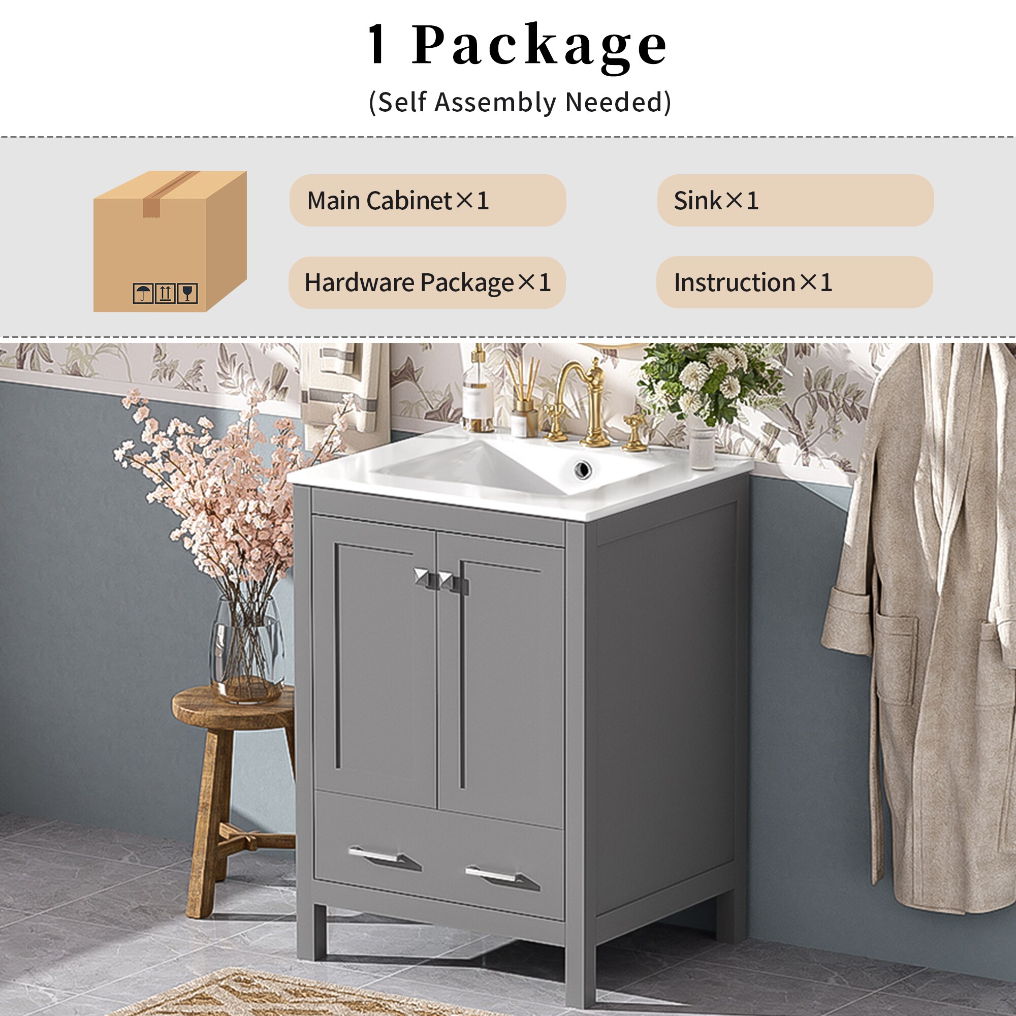 Iseryn YSG440EP299 Bath-Vanity-Combo - View #5
