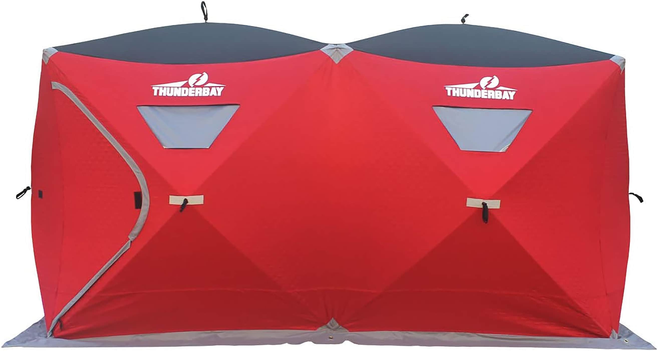 Elkton Outdoors Portable Insulated Ice Fishing Tent, 6-8 Person Insulated  Ice Shelter with Ventilation Windows and Carry Pack, Ice Fishing (Double  Hub) : : Bags, Wallets and Luggage