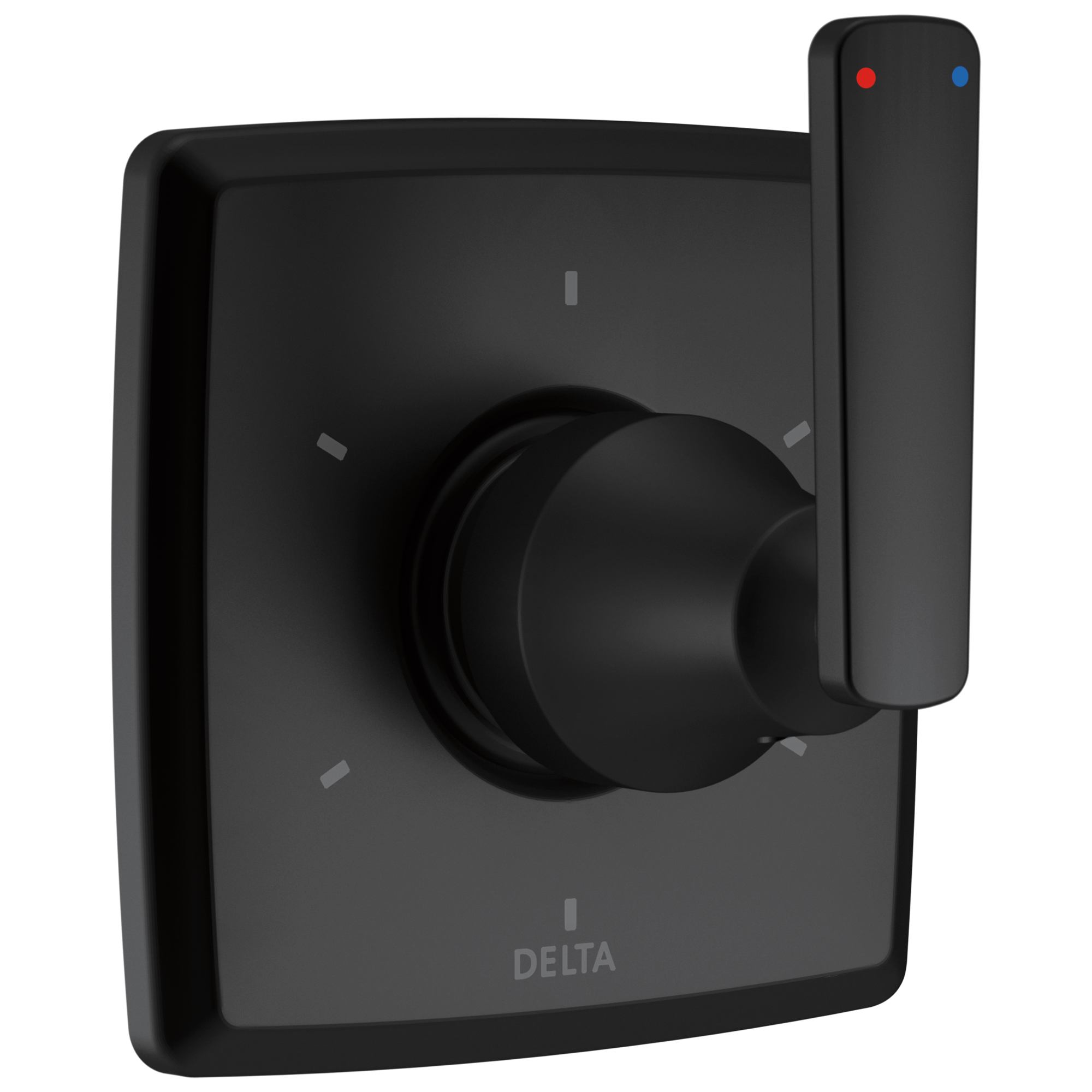 Delta T11964-BL Ashlyn Matte Black 2.5-Inches Universal Bathtub/Shower Diverter 0.5-Inches -ID