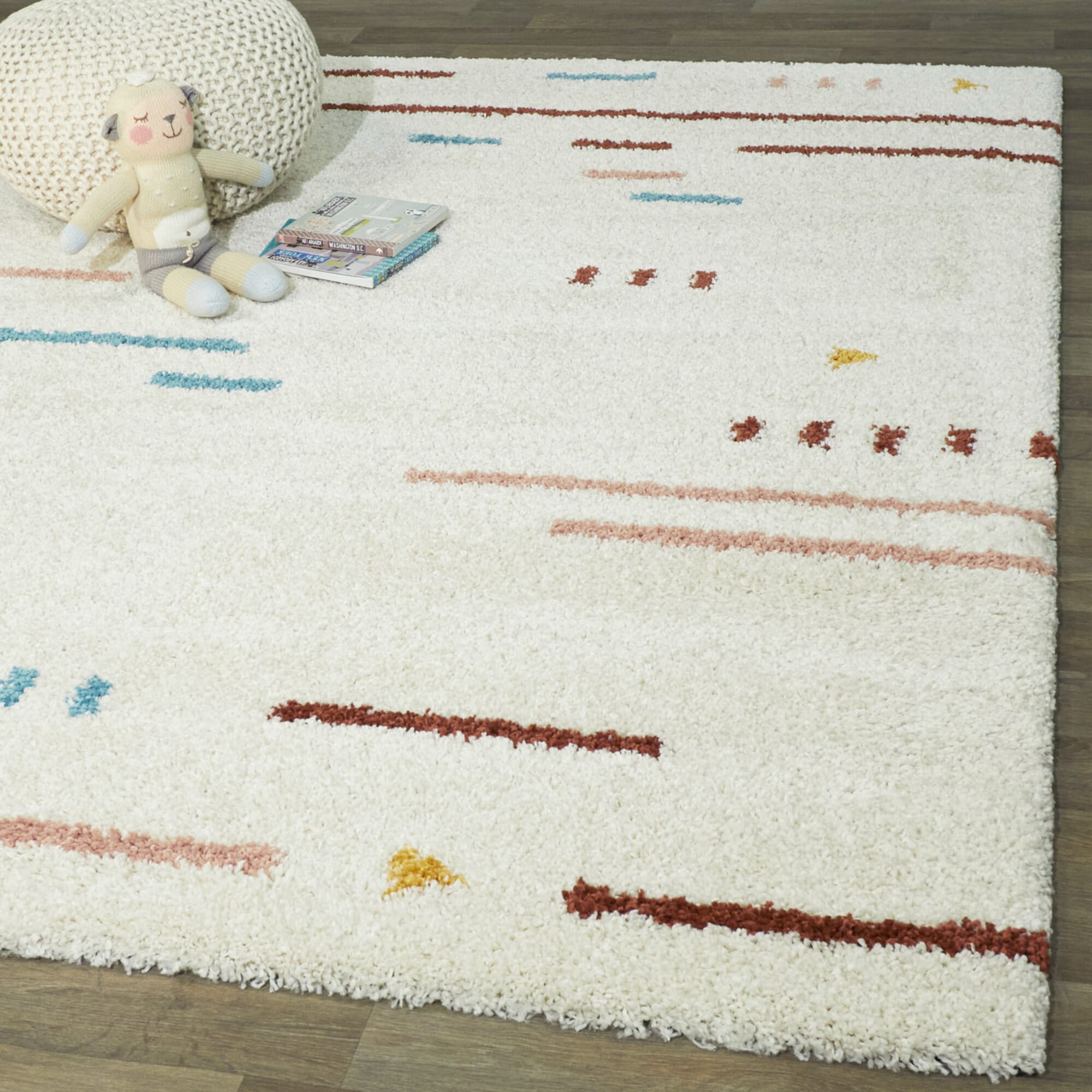 Balta 3091676 8 x 10 (ft) Loomed Polypropylene Multicolor Rectangular Indoor Geometric Mid-Century Modern Area rug