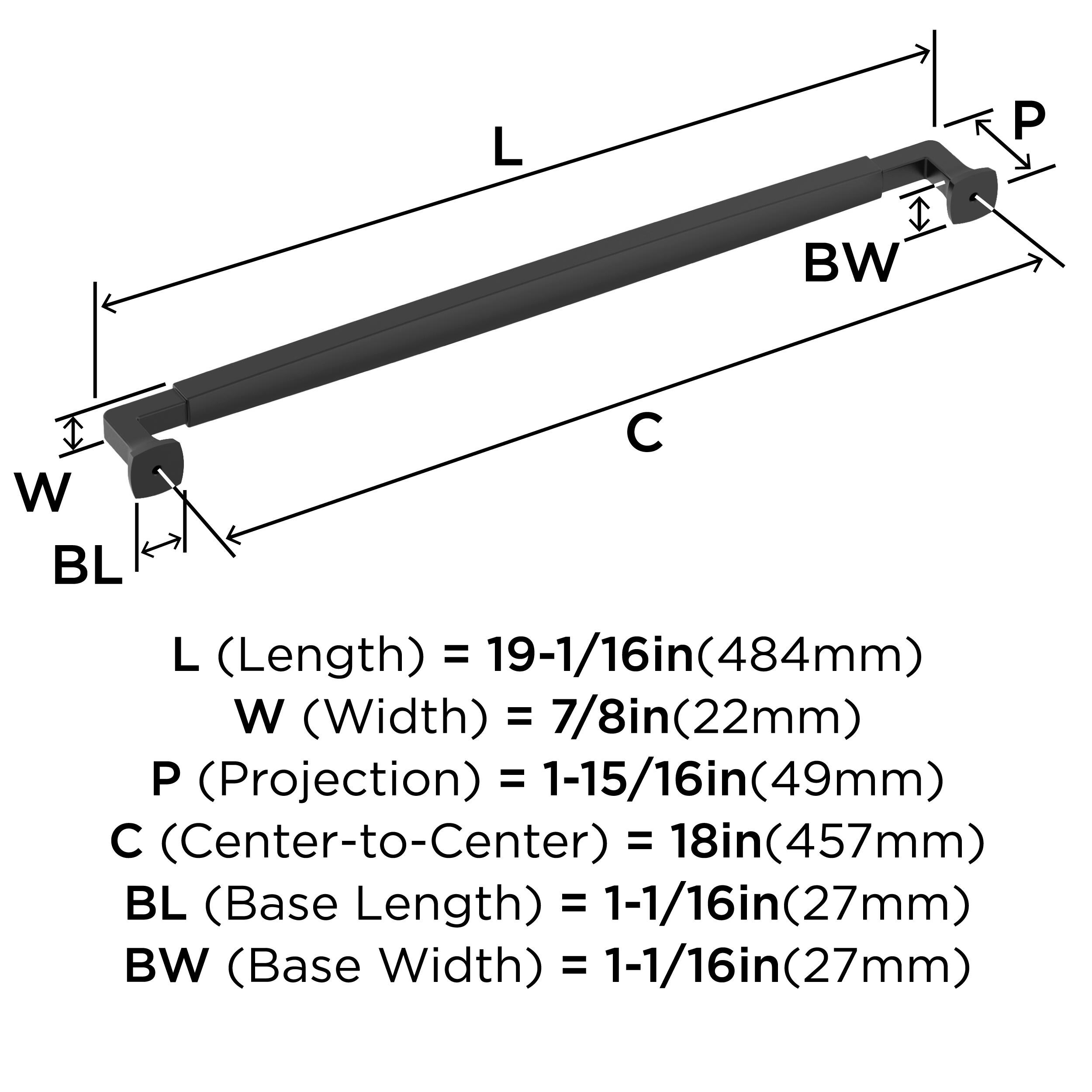 Amerock BP54061FB Cabinet-Pulls - View #5