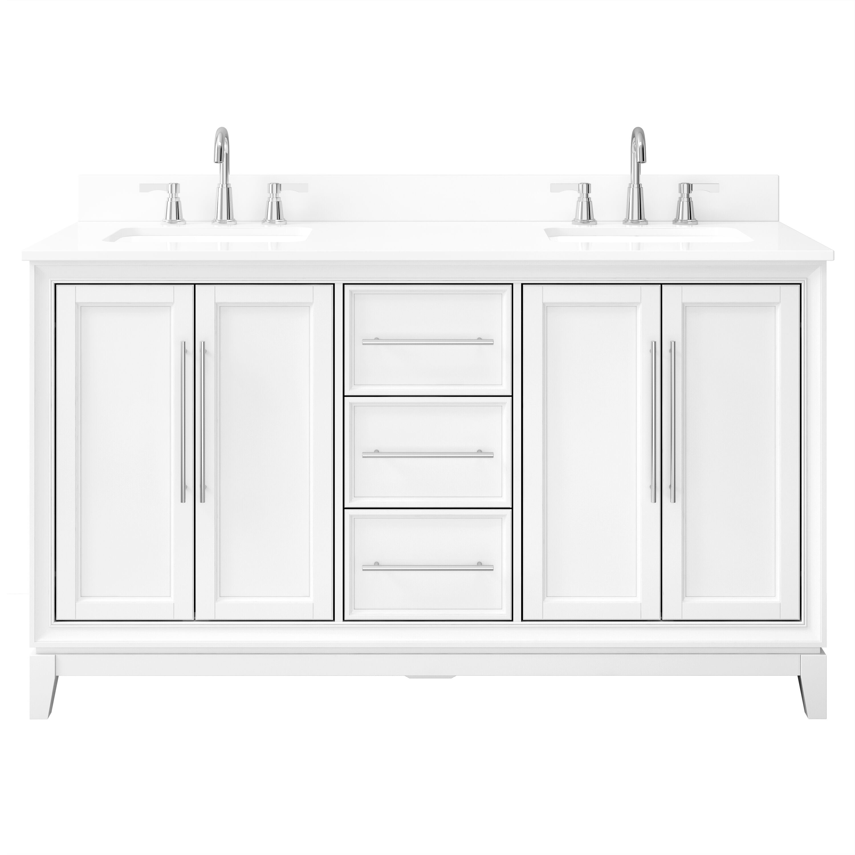 allen + roth TJ02-07V6022WH Bath-Vanity-Combo - View #2