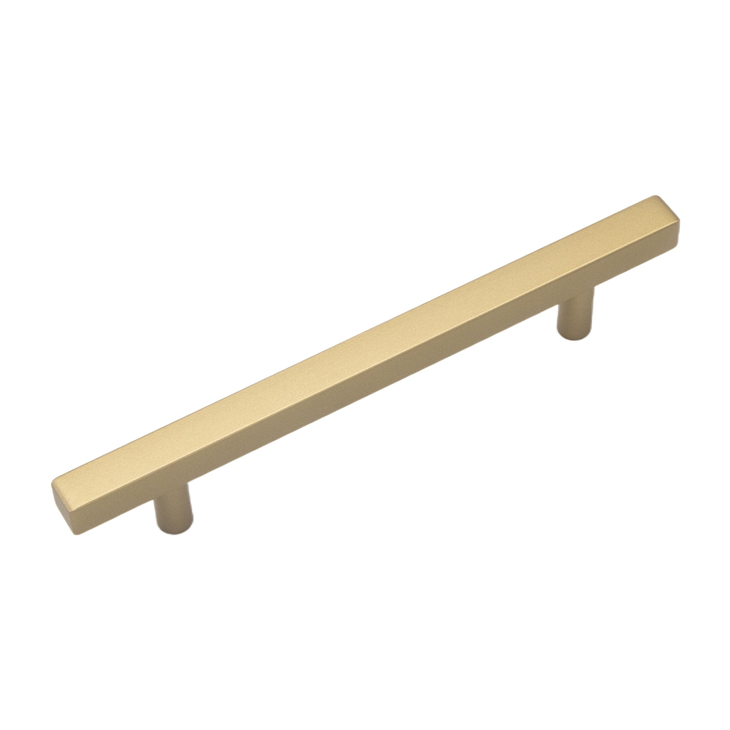 Hickory Hardware Heritage Designs Quad 6-5/16-in , 160mm Center to Center Brushed Golden Brass Rectangular Bar Drawer Pull 10 -Pack #R080316BBX-10G