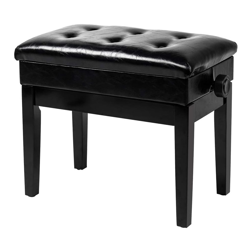 Outopee LO1G13000284 Modern Black Storage Bench with Storage 23-in x 13.4-in x 18.9-in