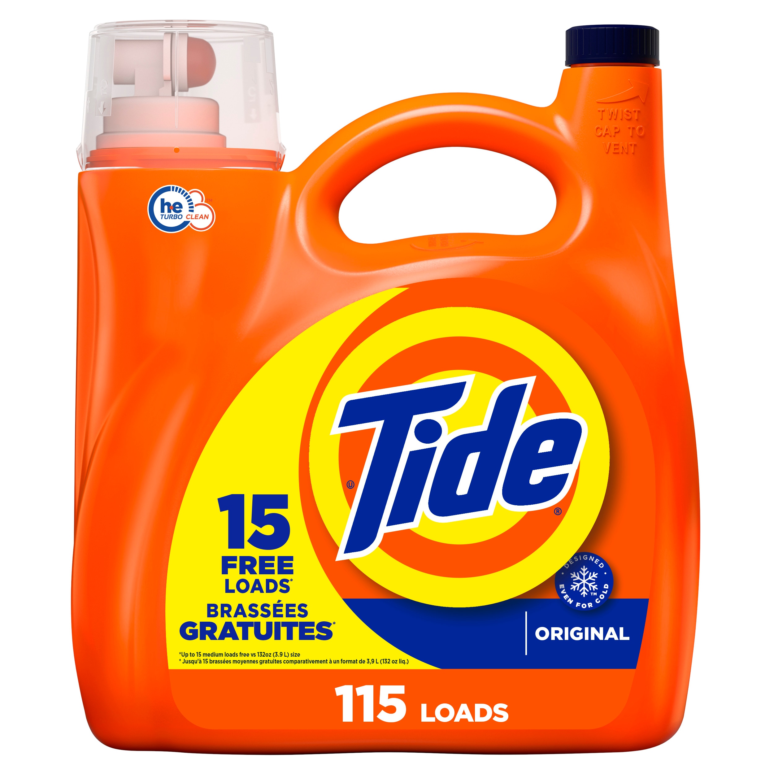 Tide 3077212101 Original HE Laundry Detergent ( 132 Fluid ounce(s) )