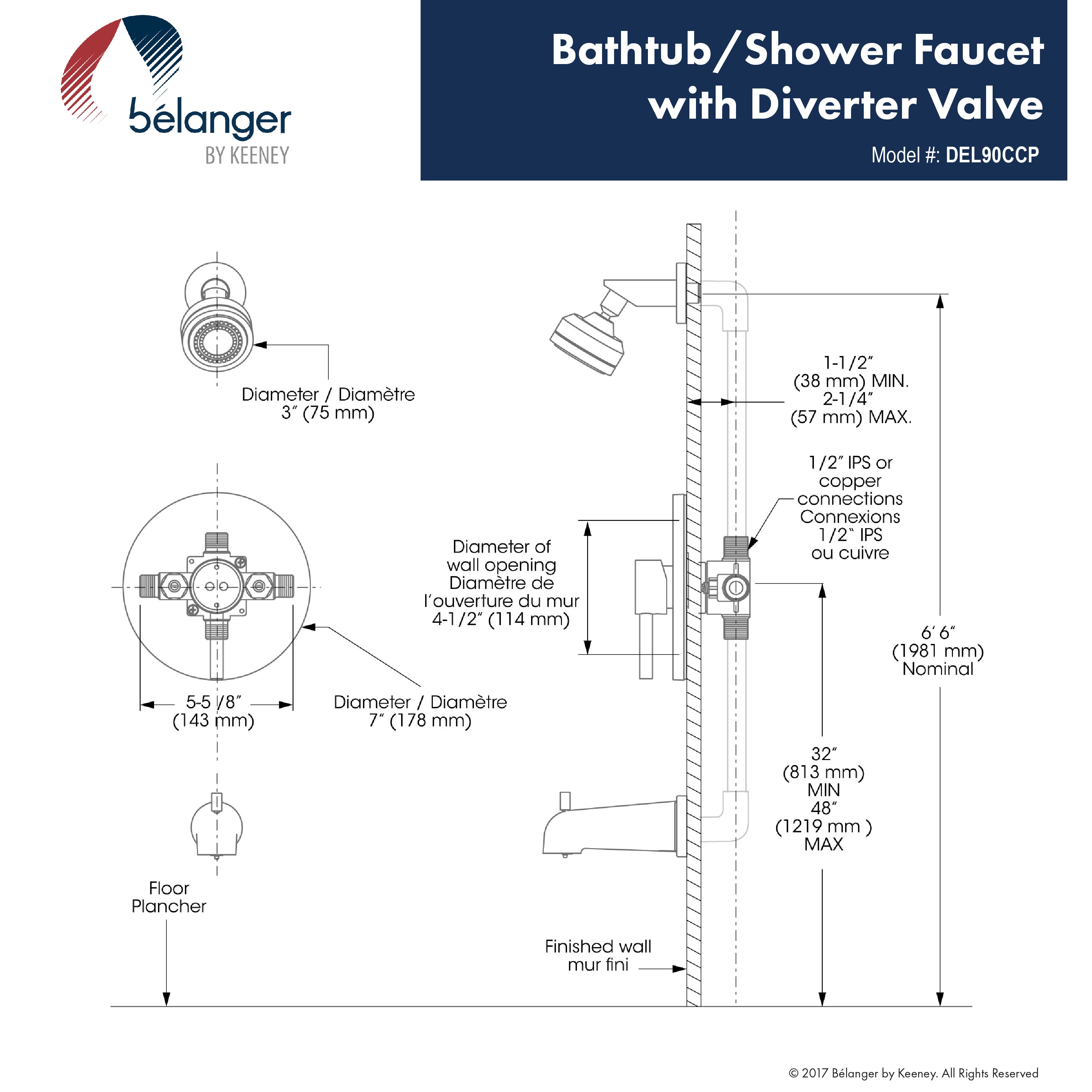 Belanger DEL90CCP Tub-Shower-Faucets - View #8