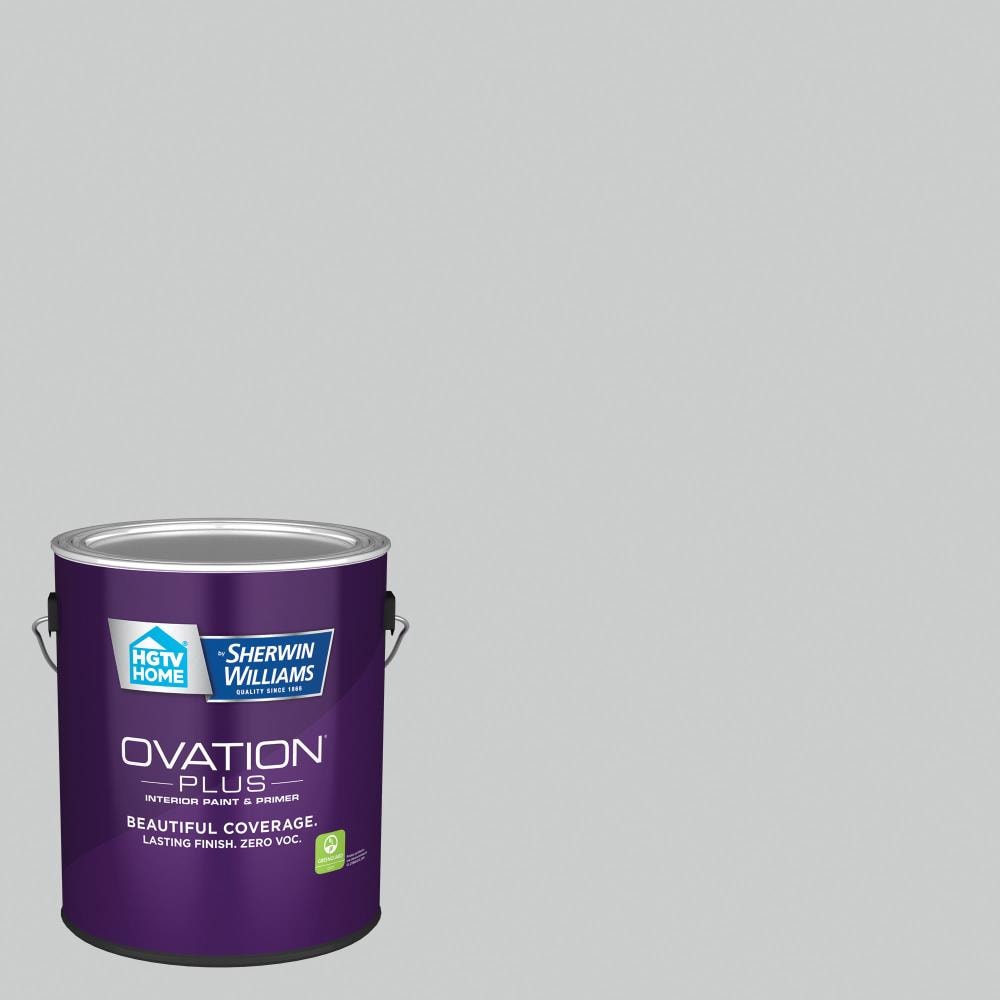 HGTV HOME by Sherwin-Williams 4008-1A-2557216 Ovation Plus Eggshell Bay Waves 4008-1A Latex Interior Paint Paint + Primer ( 1-gallon )