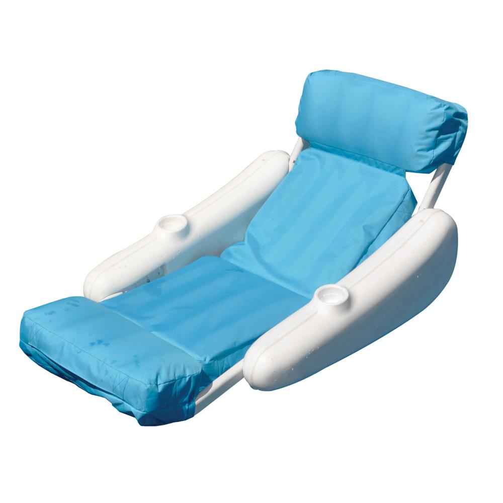 Swimline 1-seat Blue White Padded Lounger At Lowes.com