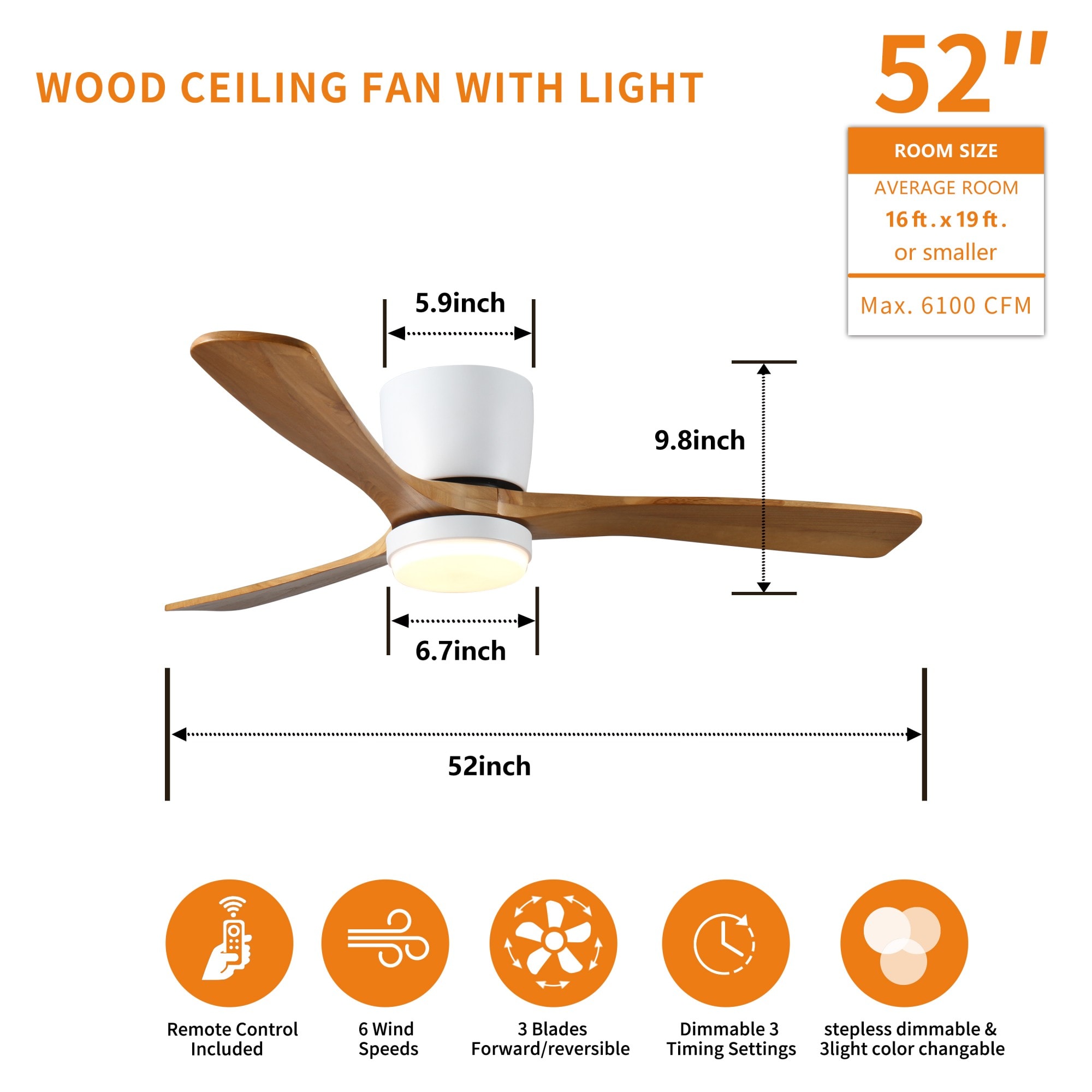 ToolCat SF1-43-YT Ceiling-Fans - View #8