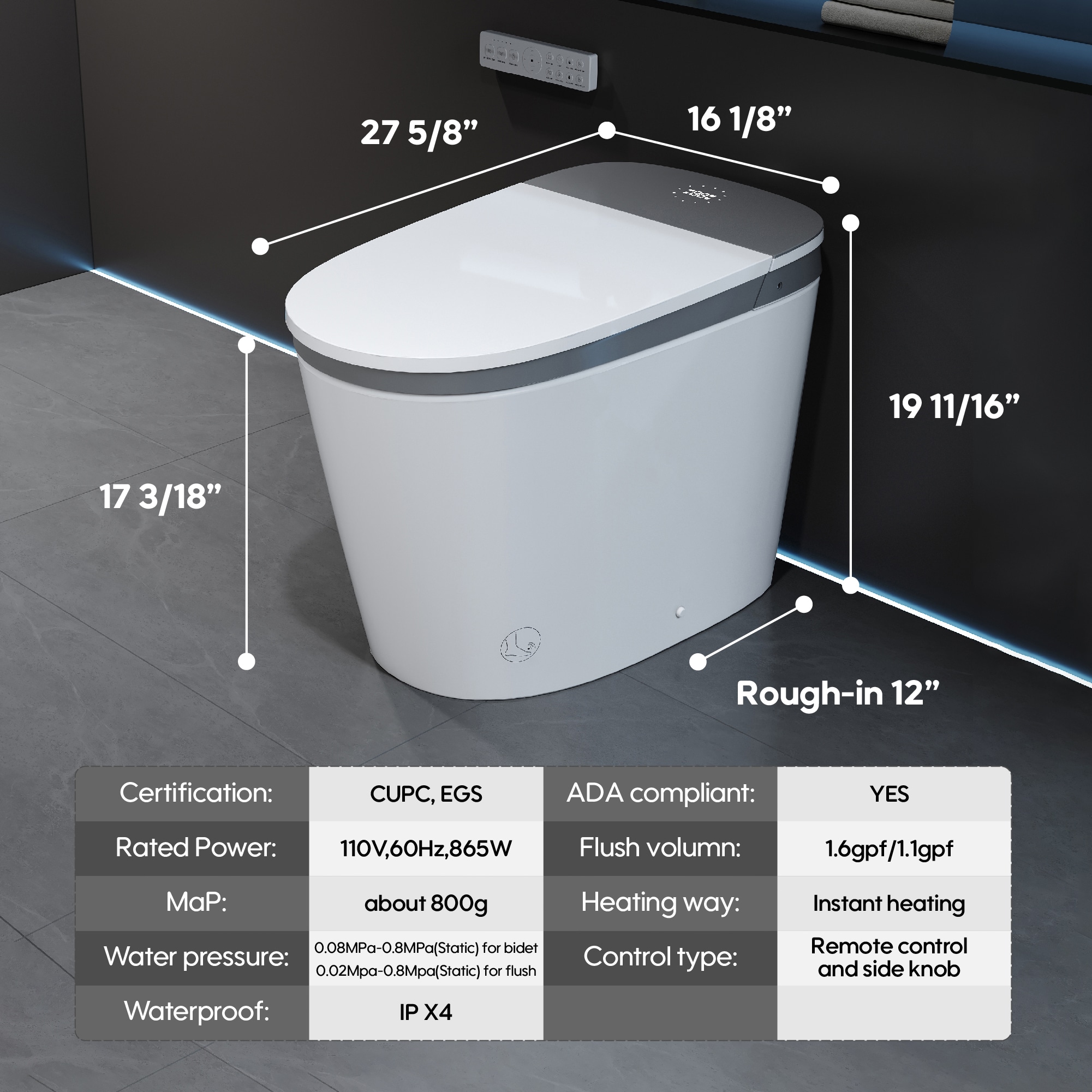 WELLFOR XS-P238860 toilets - View #7
