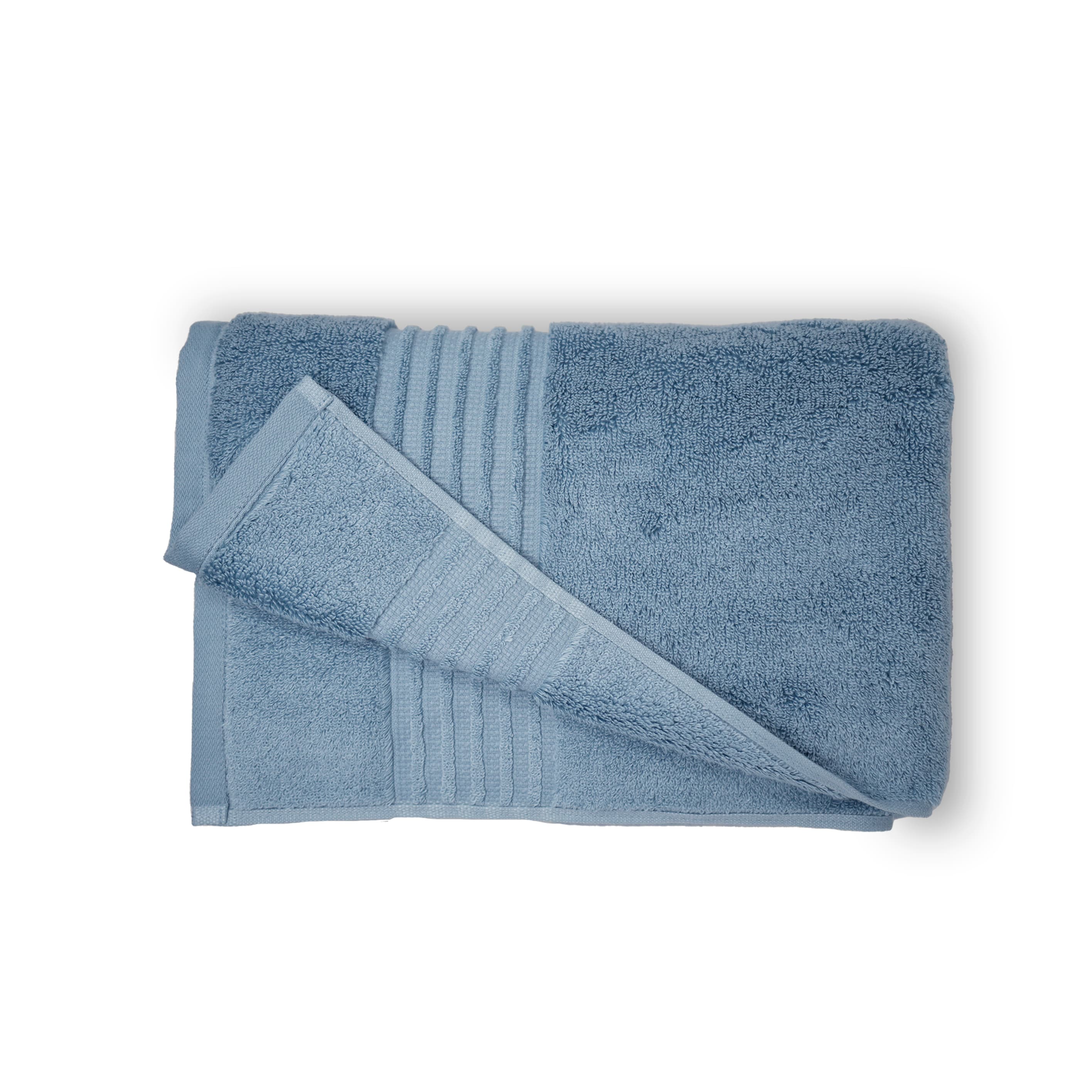 allen + roth Denim Cotton Quick Dry Bath Towel in the Bathroom