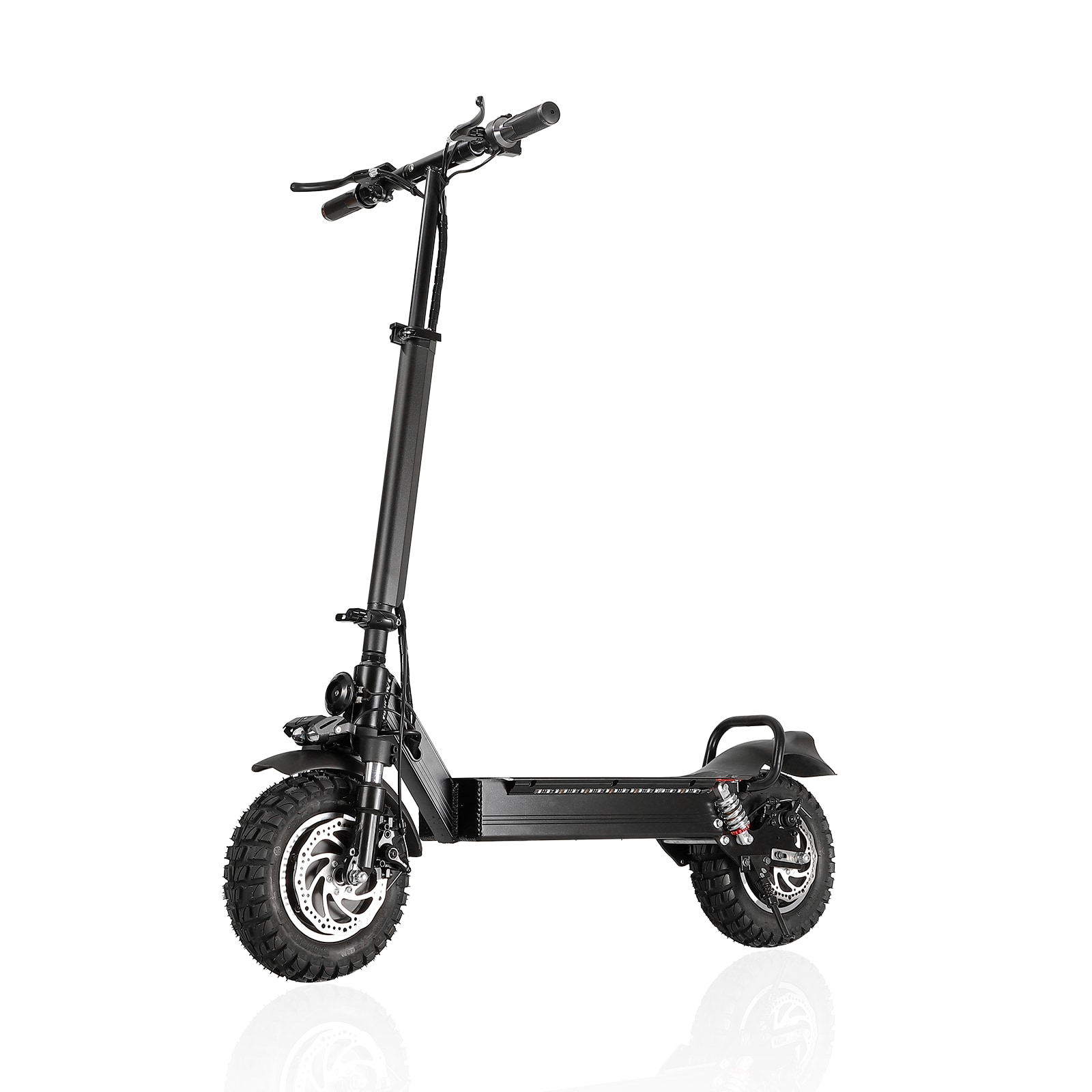 Flynama L-P168362 Electric Scooter with Dual Drive 2400w Motor- High Speeds Up To 34.5-MPH- Extended Range Up To 40 Miles- 48v/20ah Lithium Battery and LED Strip Light