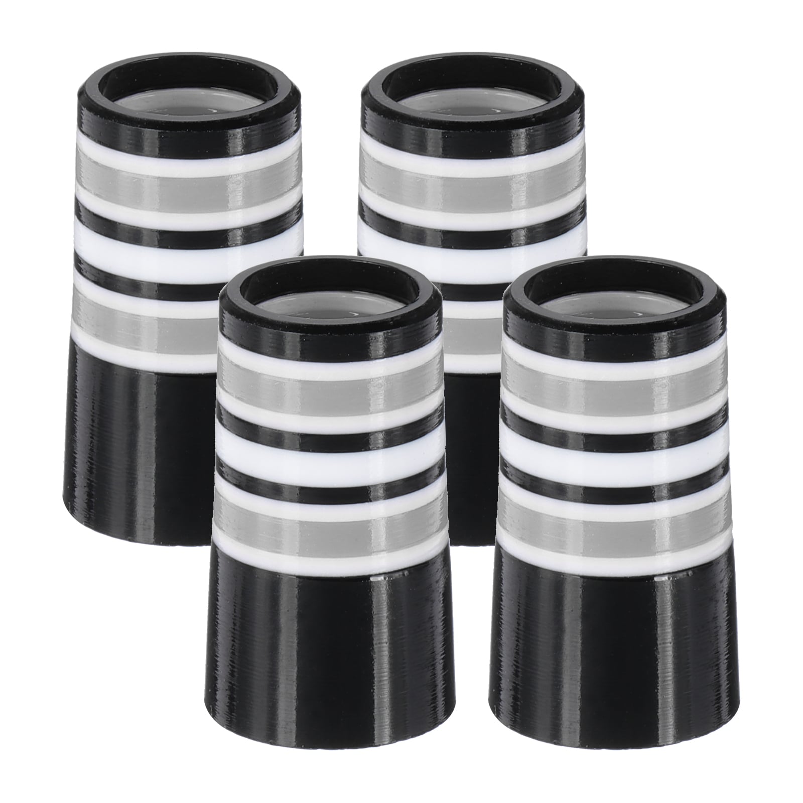 PATIKIL Golf Ferrules 0.370 Inch ID 4pcs Tapered Golf Club Ferrules Multi-Ring Iron Ferrule Rings for Taper Tip Iron Wedge Shaft Fits Steel Graphite Shafts Silver