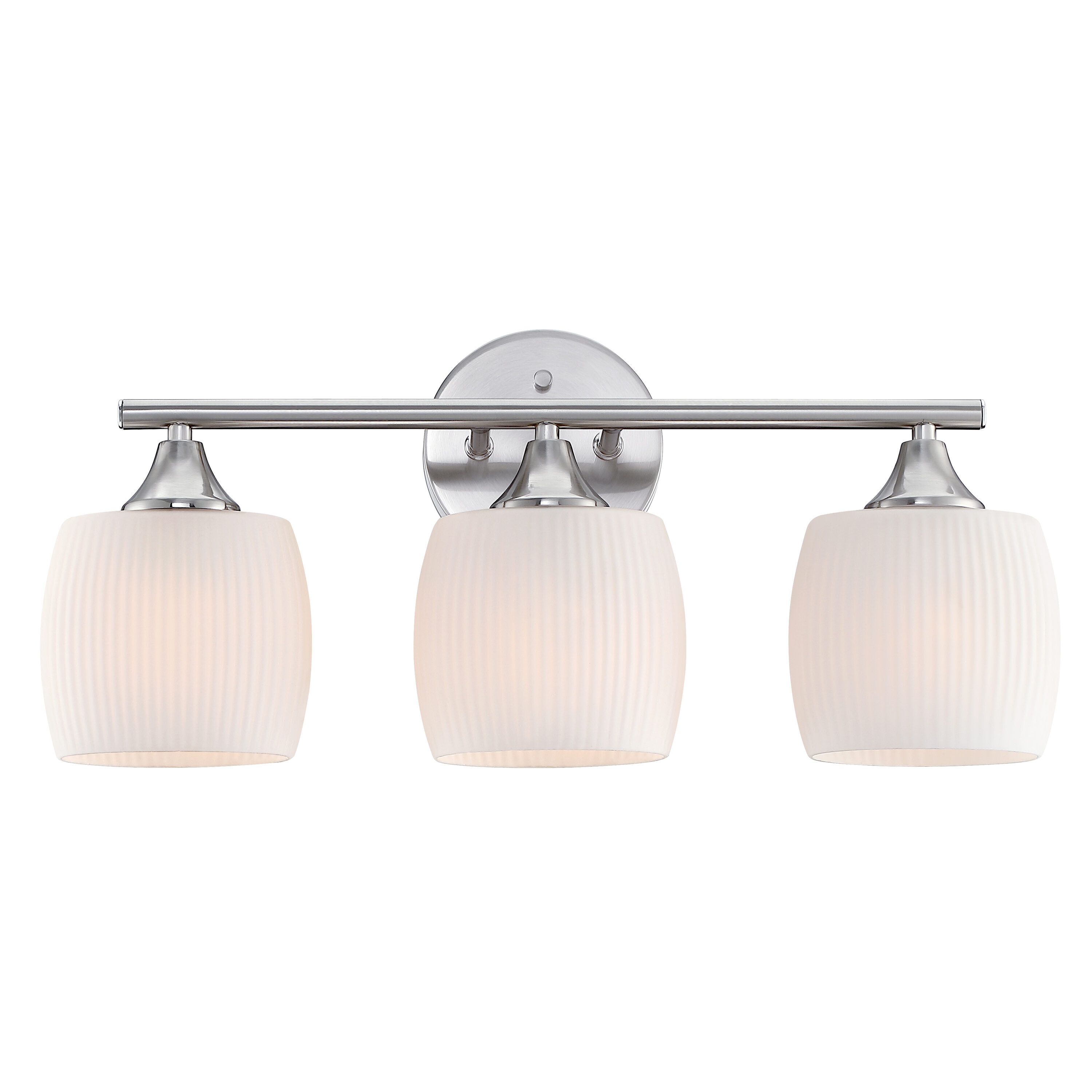 FAYMART LIGHTING FS42143 21-in 3 -Light Brushed Nickel Modern/contemporary Vanity light