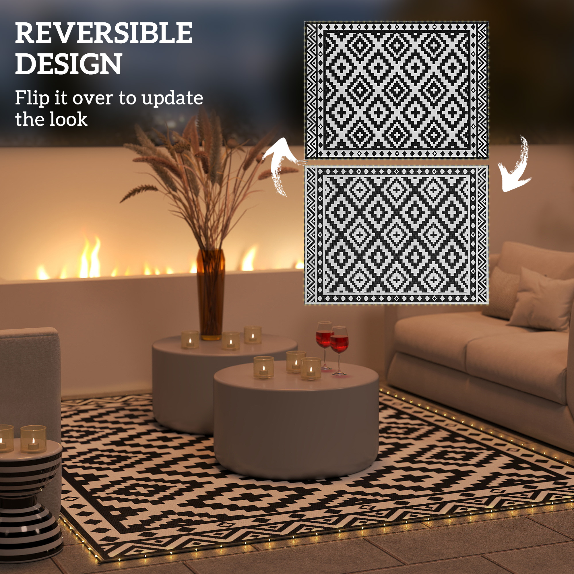 Outsunny 84J-263V01WT rugs - View #5