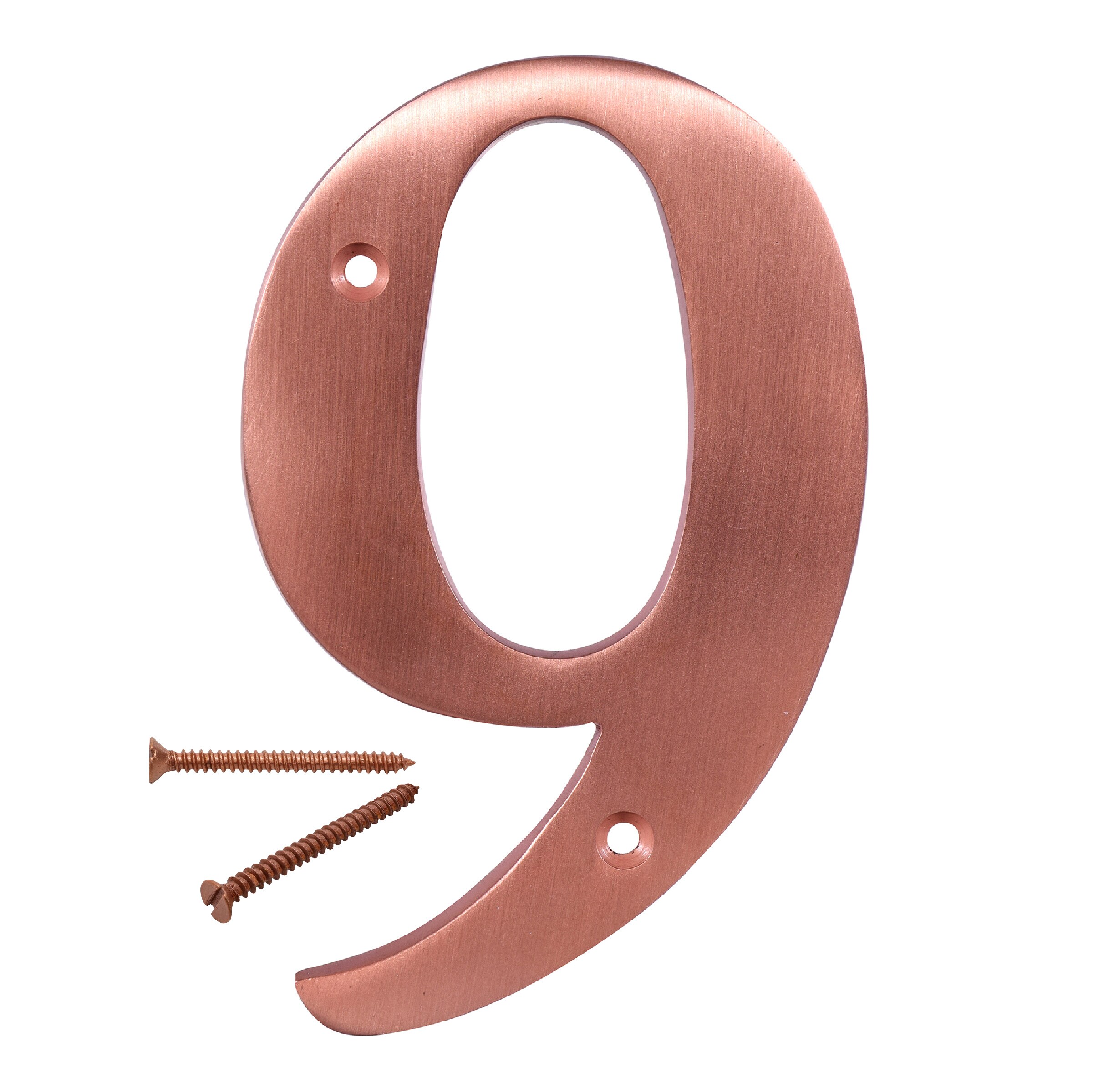 Hillman 5-in Brushed Copper Number 9 90599 at Lowes.com